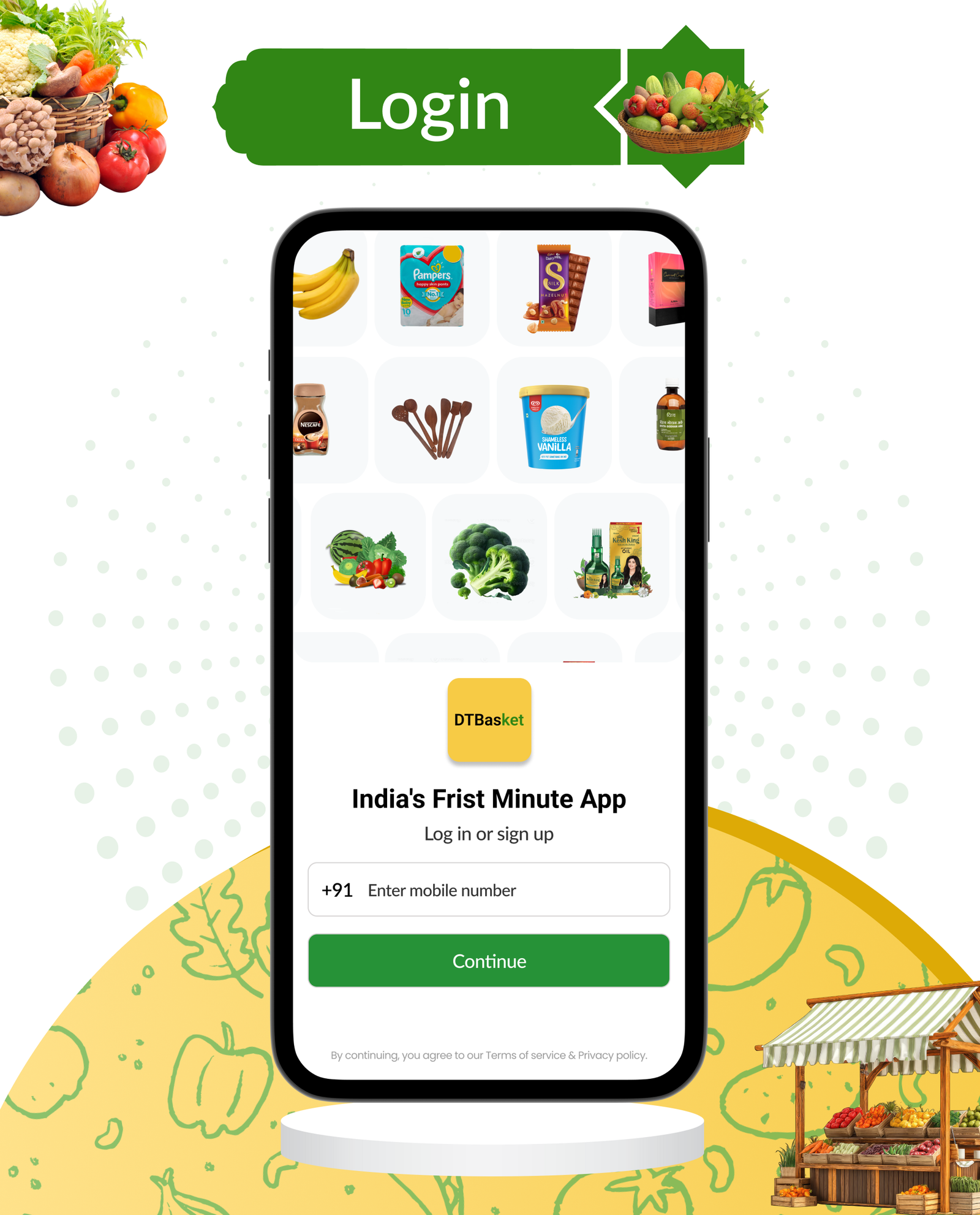 DTBasket – Flutter Grocery Delivery App with Seller & Delivery Partner (Android - iOS) + Admin Panel