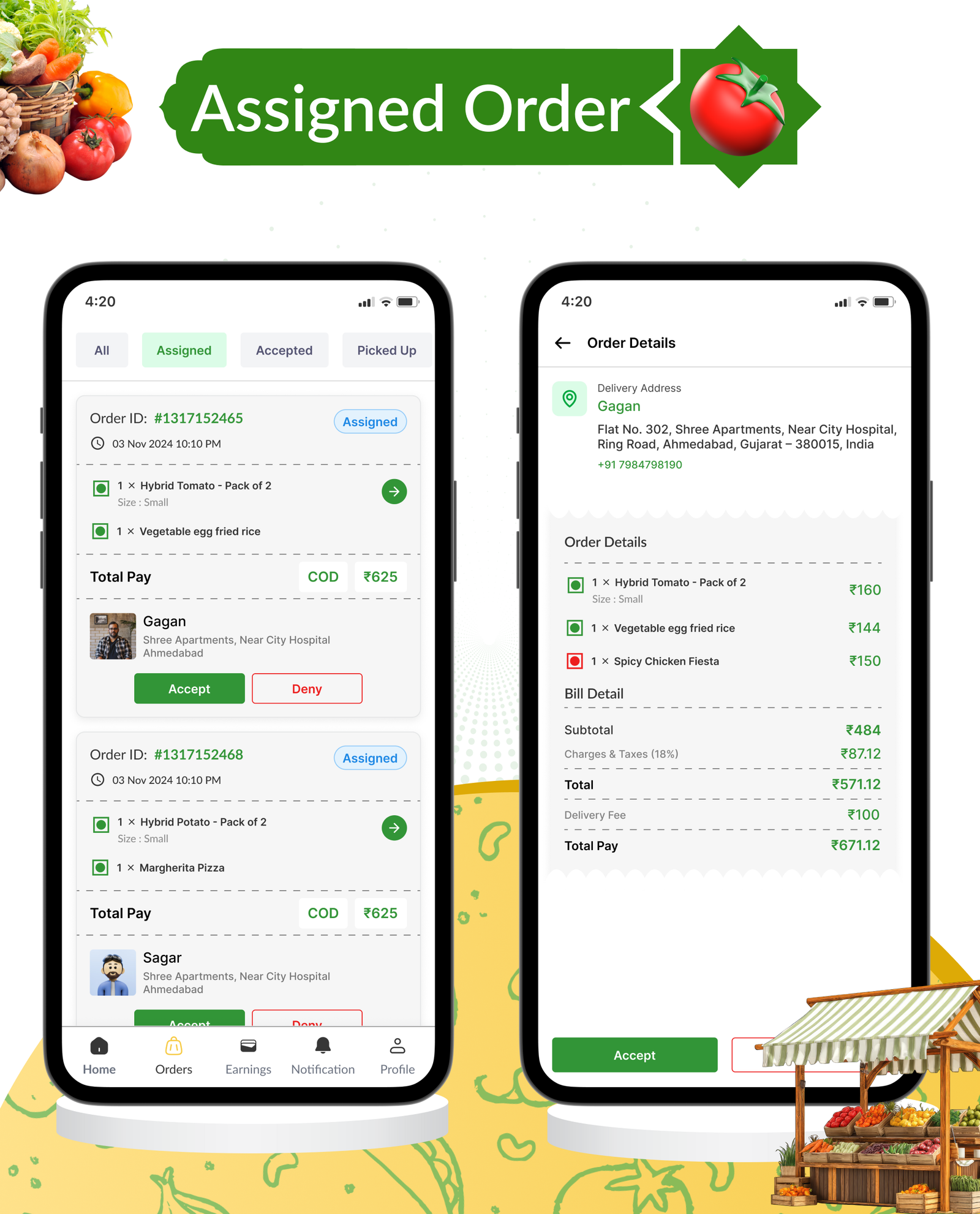 DTBasket – Flutter Grocery Delivery App with Seller & Delivery Partner (Android - iOS) + Admin Panel