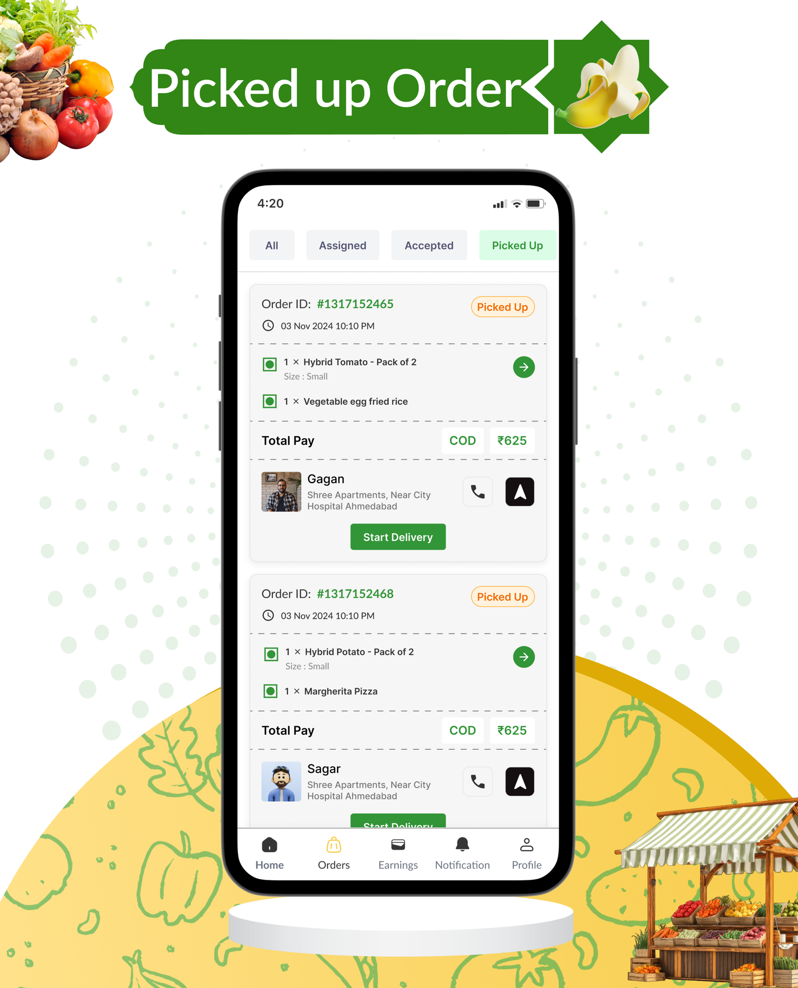 DTBasket – Flutter Grocery Delivery App with Seller & Delivery Partner (Android - iOS) + Admin Panel