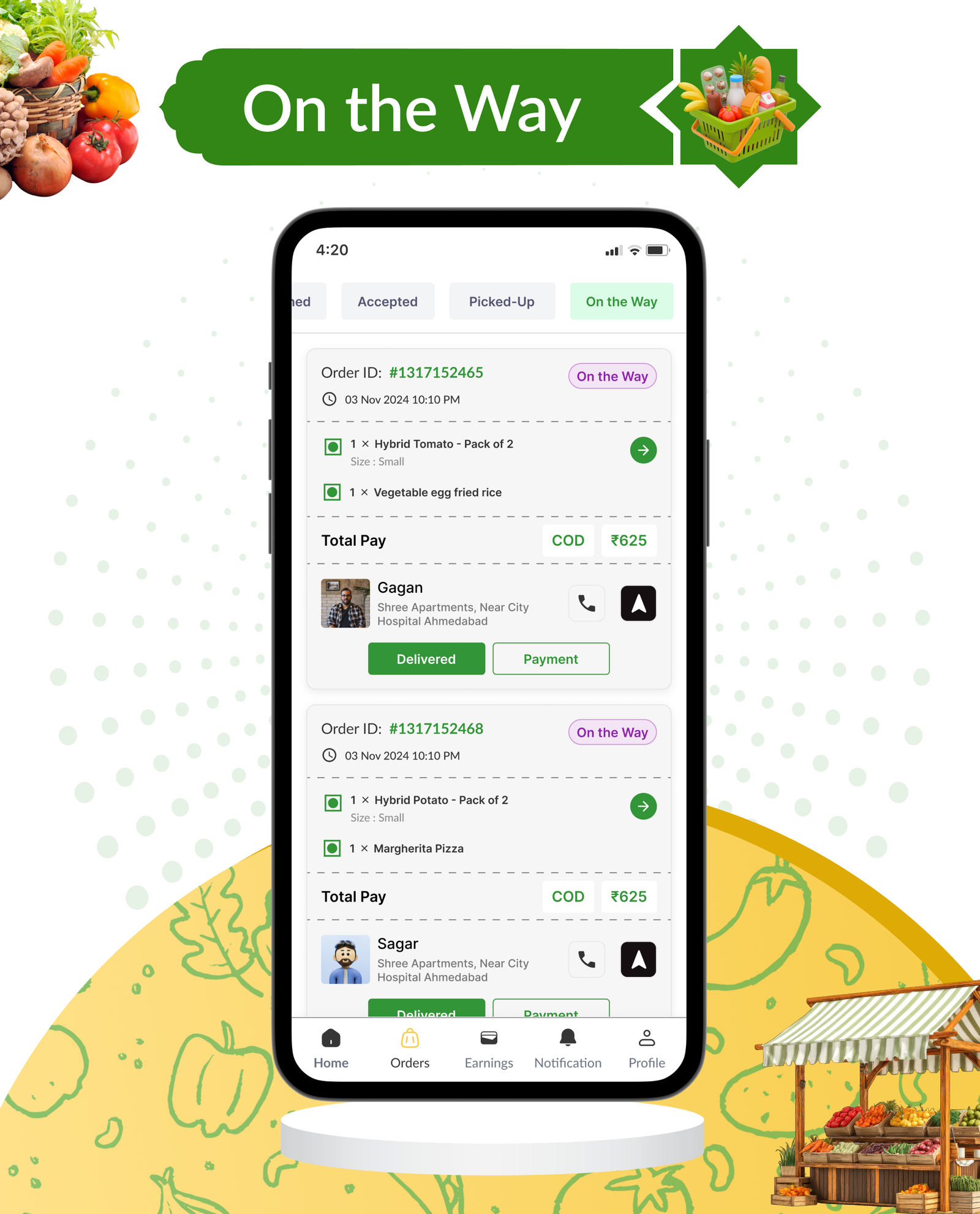 DTBasket – Flutter Grocery Delivery App with Seller & Delivery Partner (Android - iOS) + Admin Panel