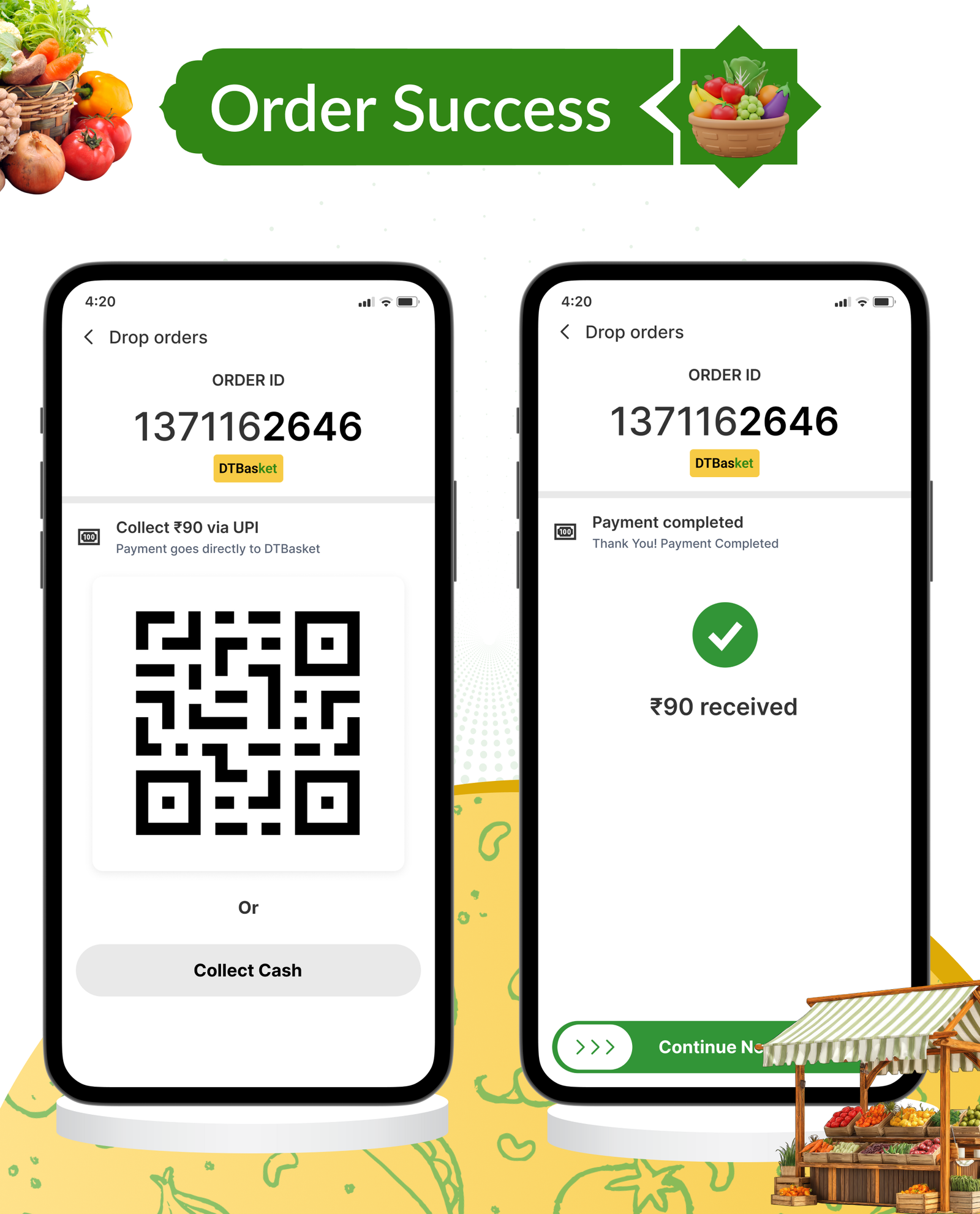 DTBasket – Flutter Grocery Delivery App with Seller & Delivery Partner (Android - iOS) + Admin Panel