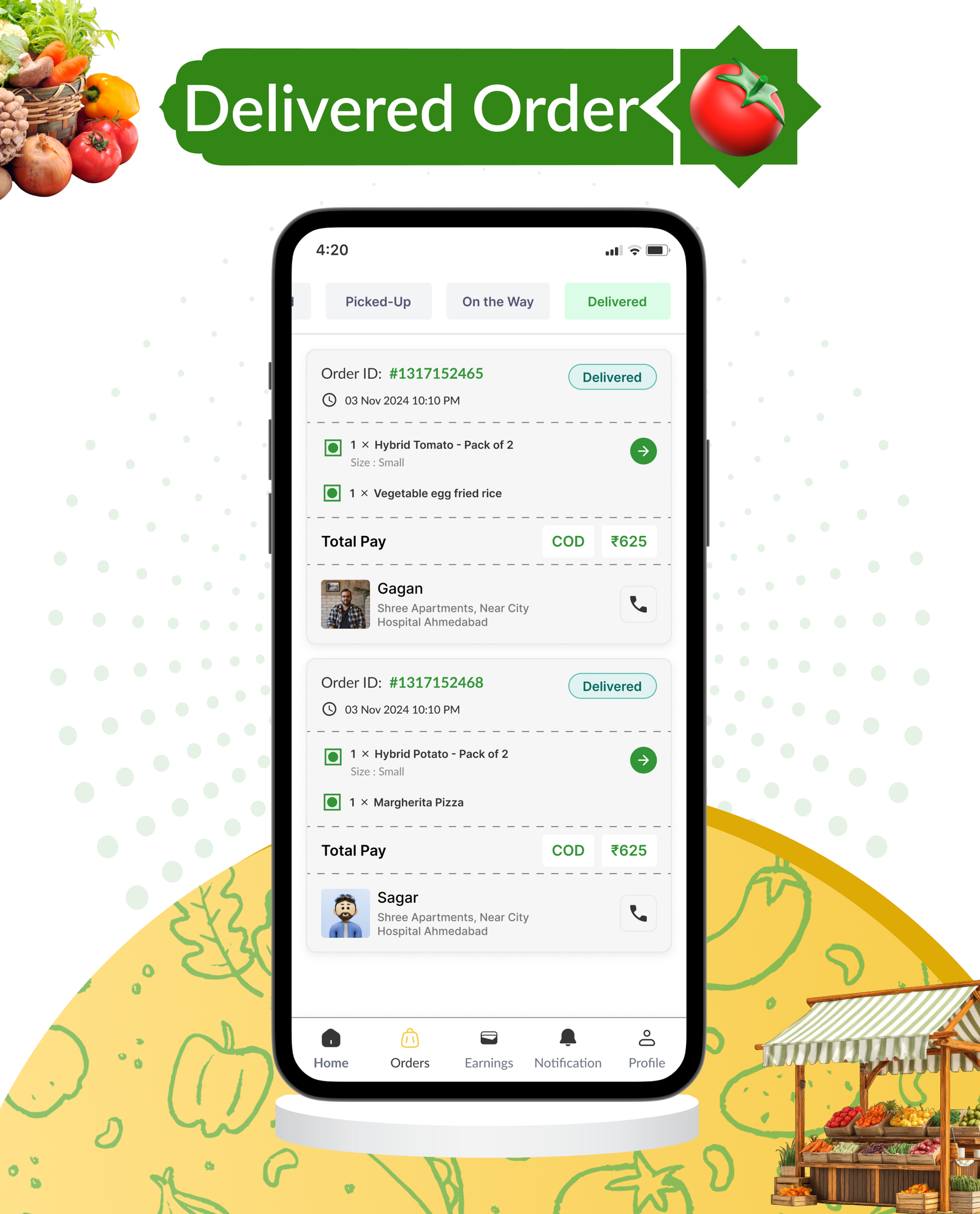 DTBasket – Flutter Grocery Delivery App with Seller & Delivery Partner (Android - iOS) + Admin Panel