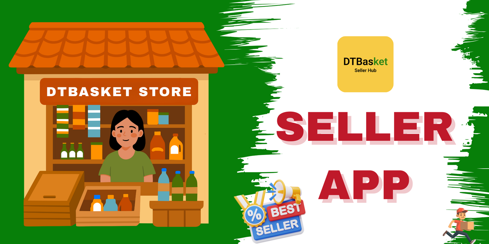 DTBasket – Flutter Grocery Delivery App with Seller & Delivery Partner (Android - iOS) + Admin Panel
