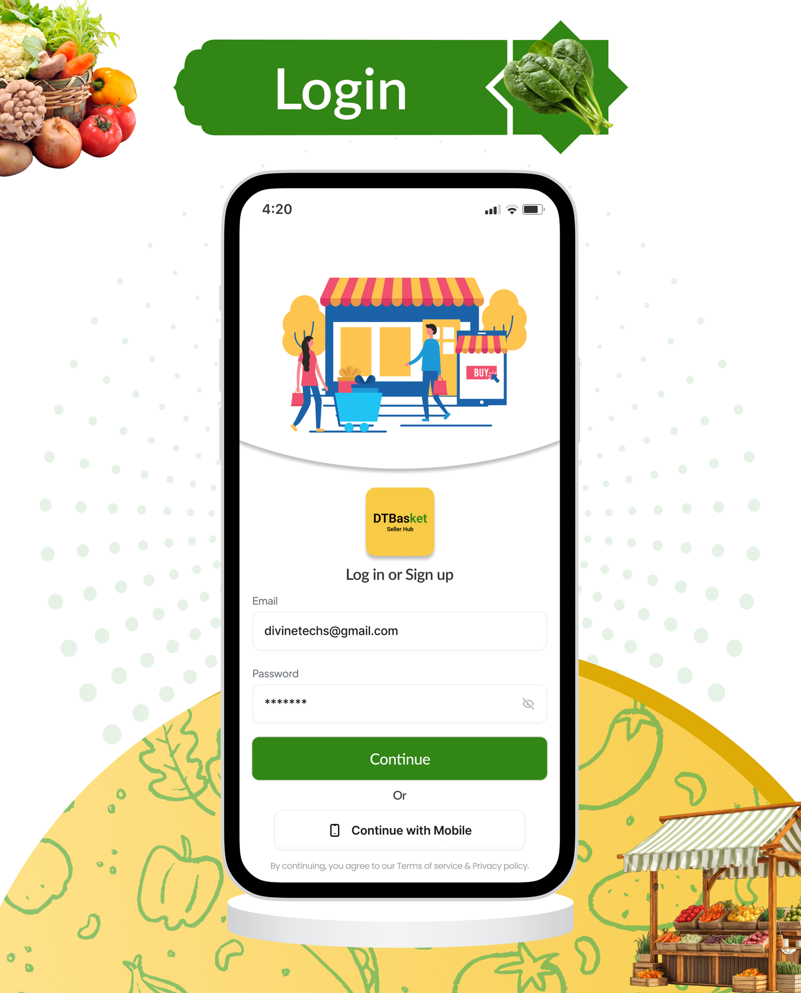 DTBasket – Flutter Grocery Delivery App with Seller & Delivery Partner (Android - iOS) + Admin Panel