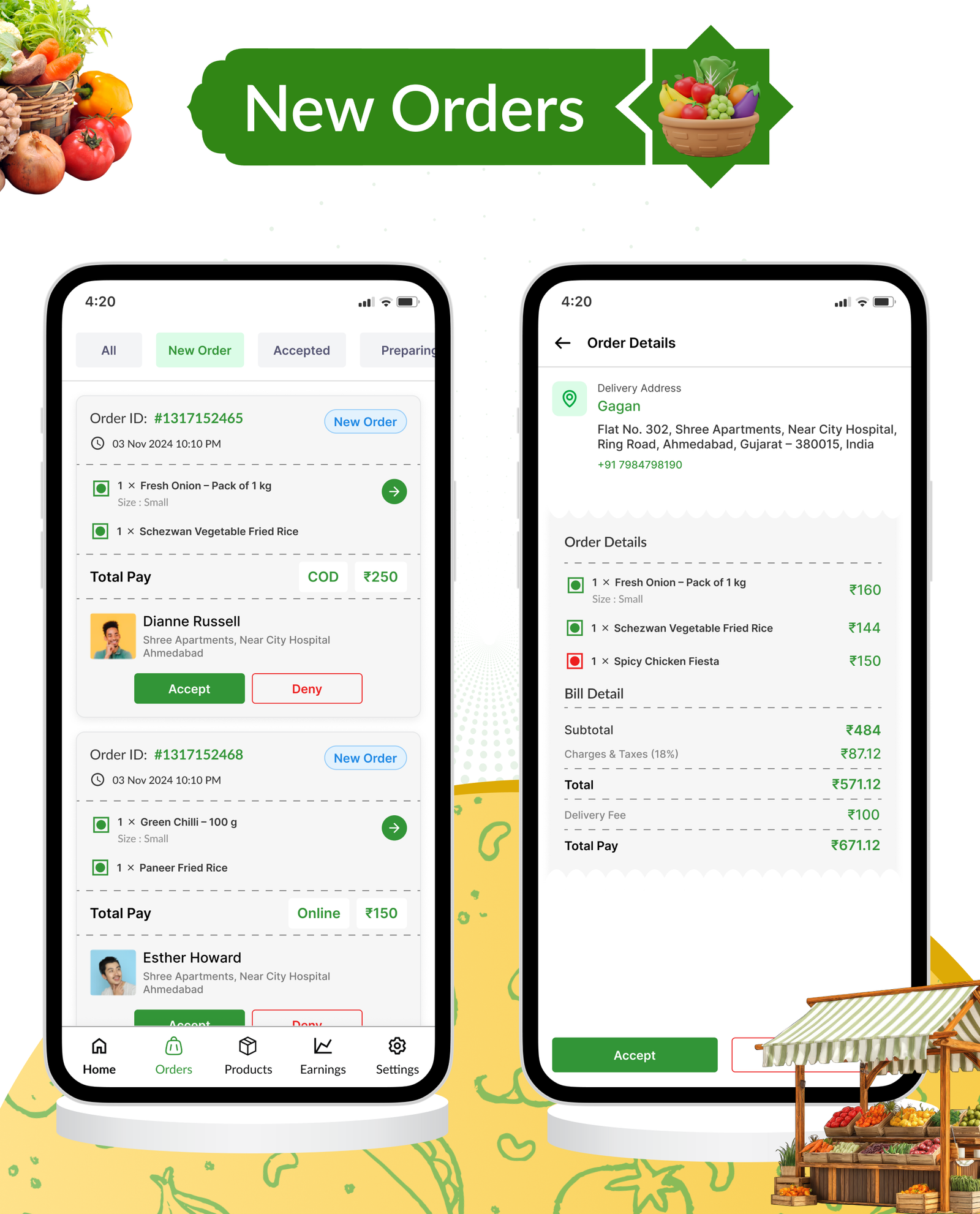 DTBasket – Flutter Grocery Delivery App with Seller & Delivery Partner (Android - iOS) + Admin Panel