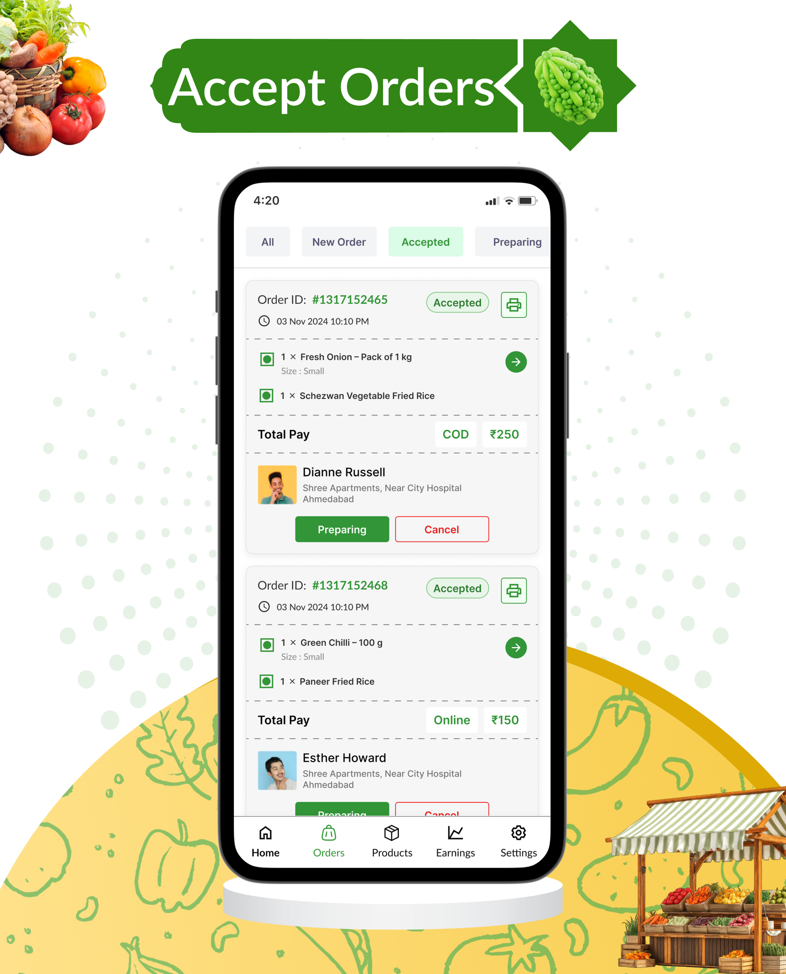 DTBasket – Flutter Grocery Delivery App with Seller & Delivery Partner (Android - iOS) + Admin Panel