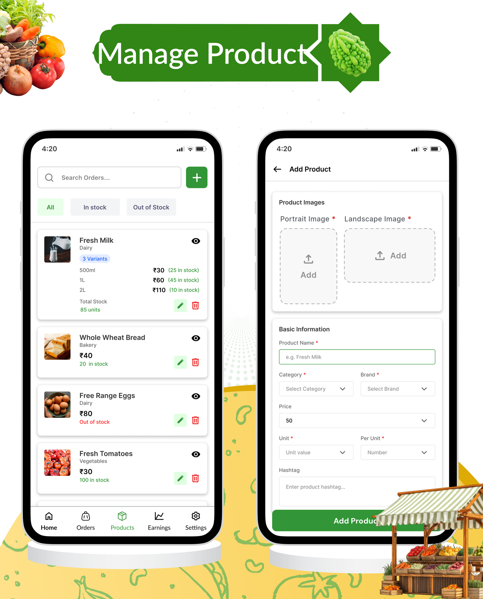 DTBasket – Flutter Grocery Delivery App with Seller & Delivery Partner (Android - iOS) + Admin Panel