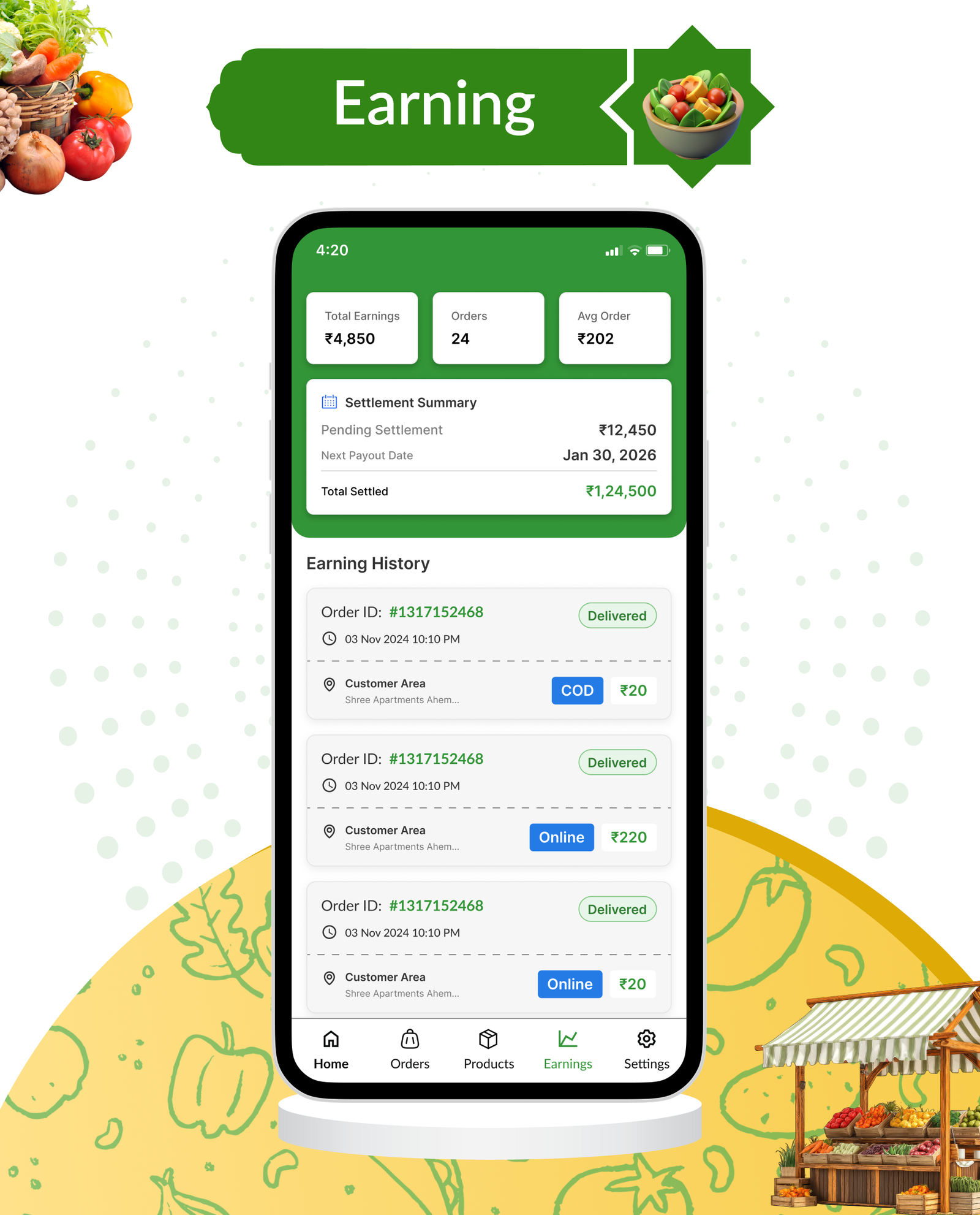 DTBasket – Flutter Grocery Delivery App with Seller & Delivery Partner (Android - iOS) + Admin Panel