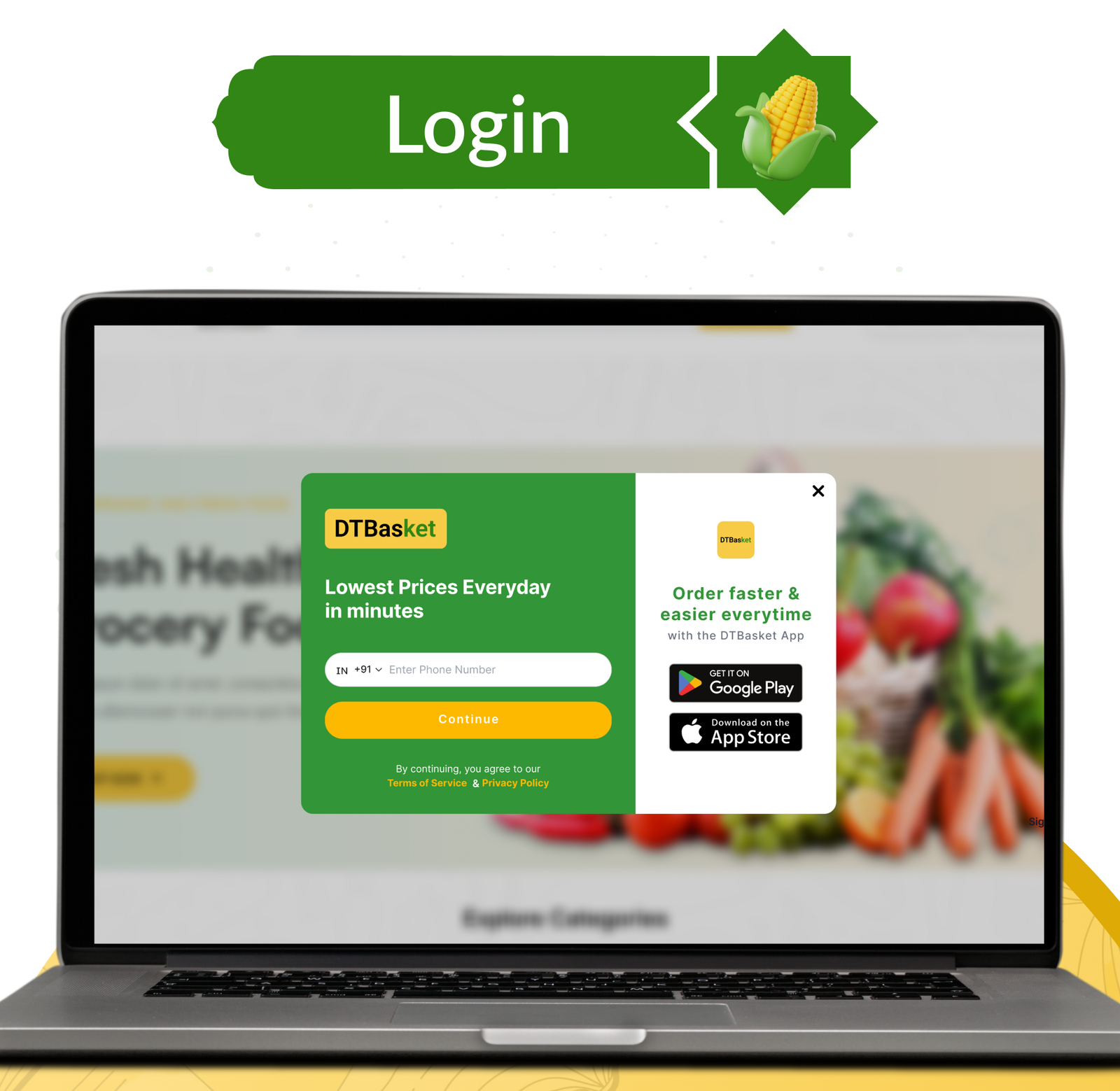 DTBasket – Flutter Grocery Delivery App with Seller & Delivery Partner (Android - iOS) + Admin Panel