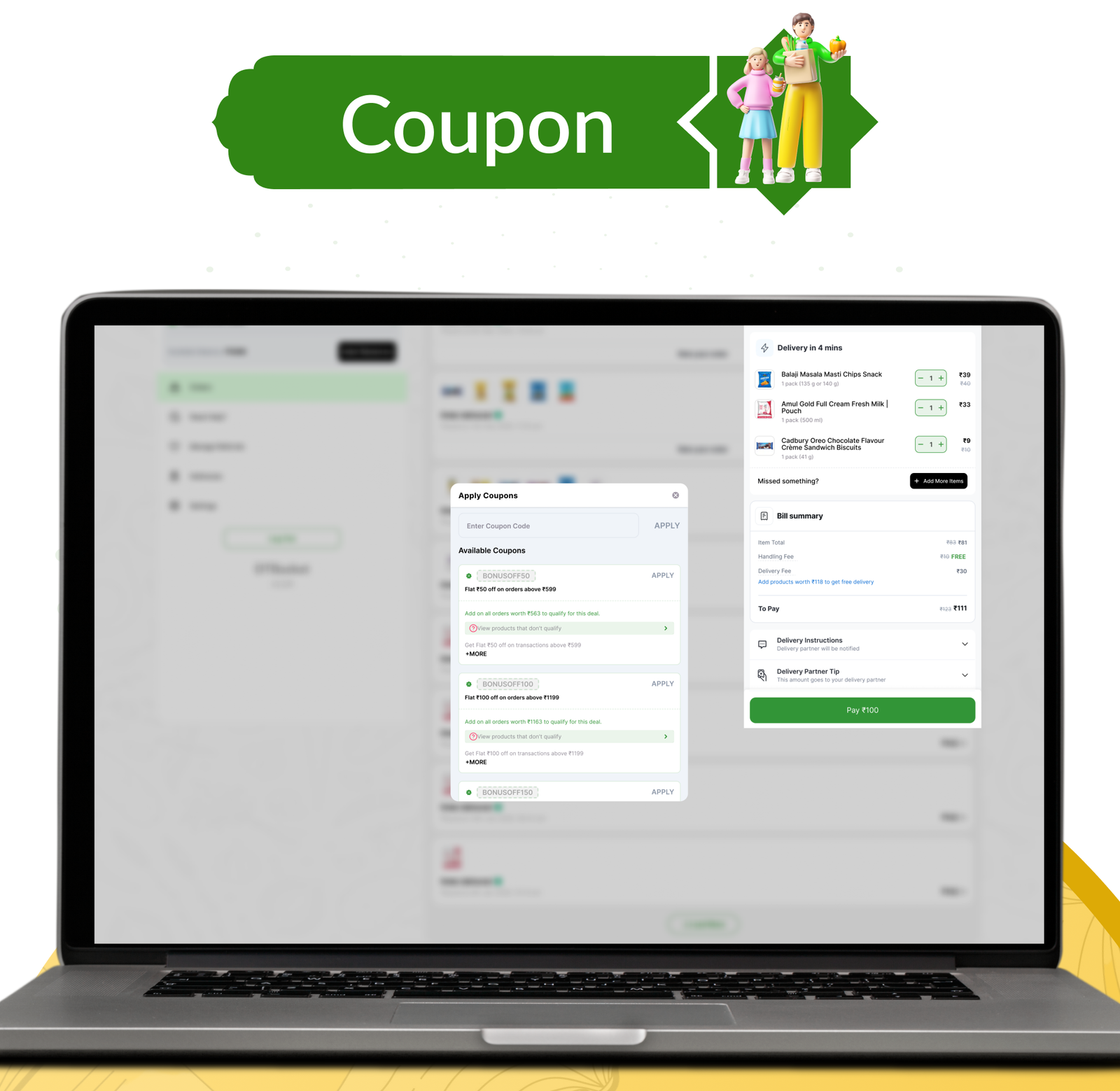 DTBasket – Flutter Grocery Delivery App with Seller & Delivery Partner (Android - iOS) + Admin Panel