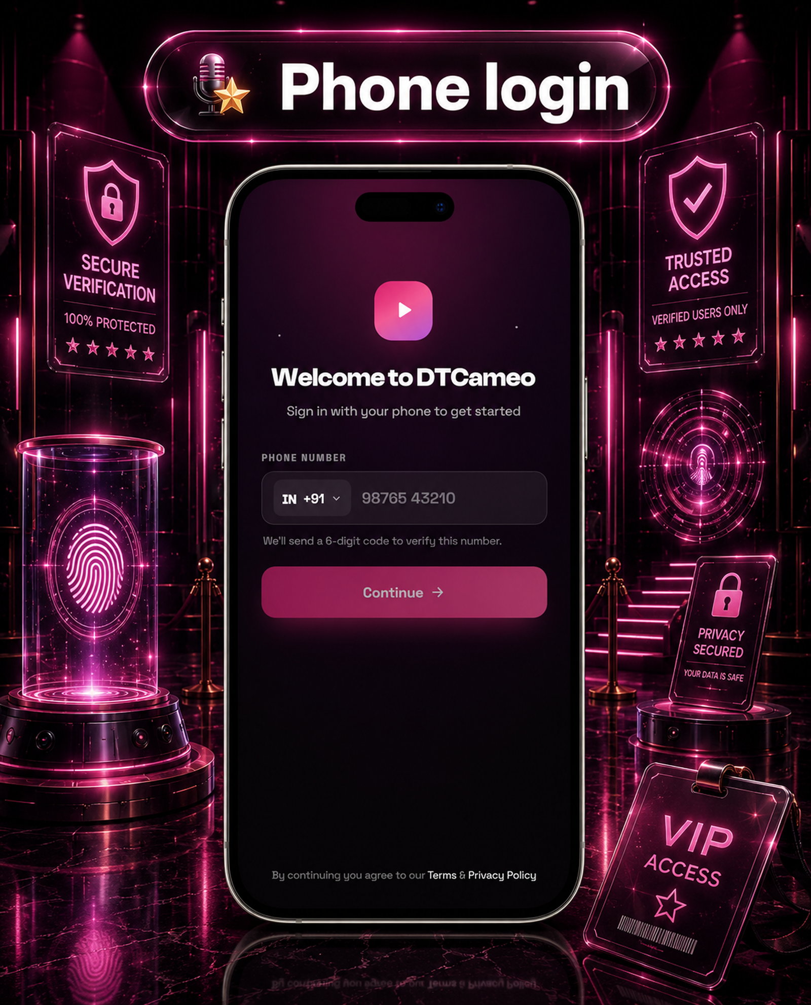 DTCameo – Celebrity & Influencer Video Messages | Flutter App with Laravel Admin Panel