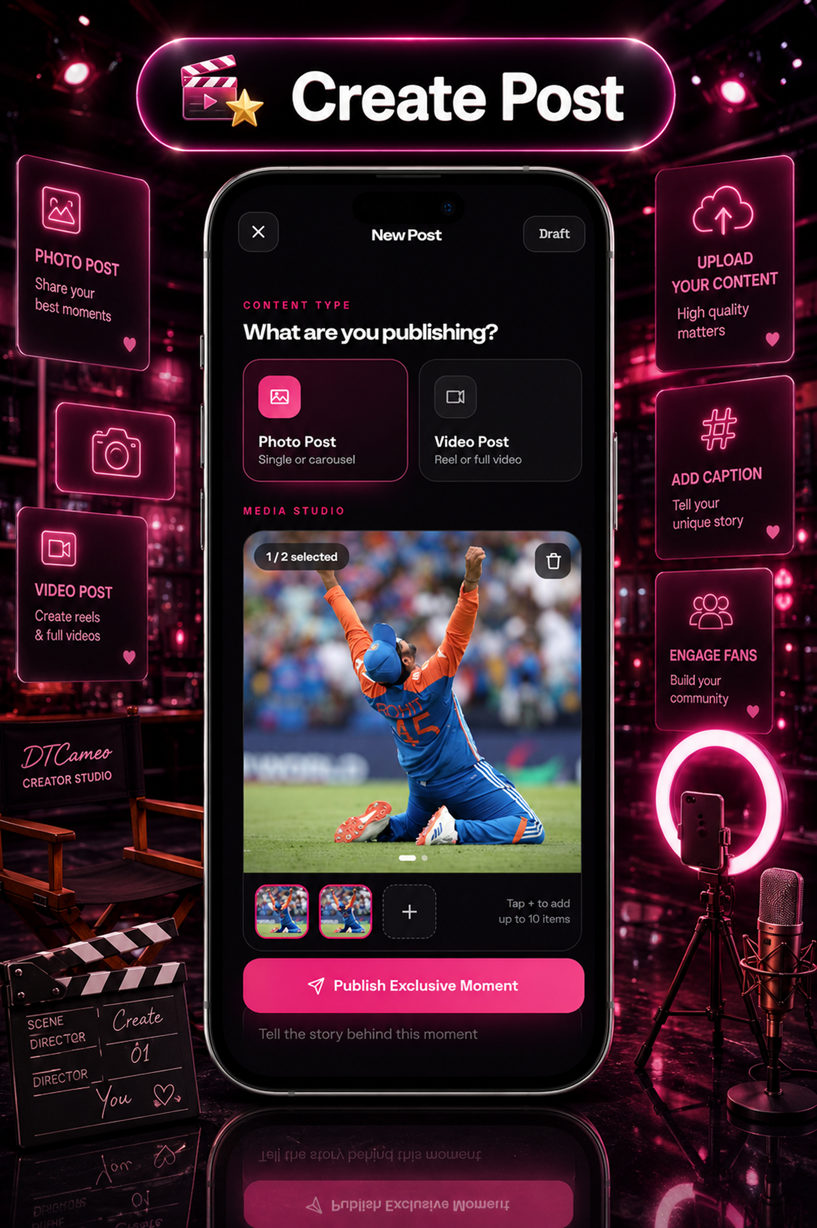 DTCameo – Celebrity & Influencer Video Messages | Flutter App with Laravel Admin Panel