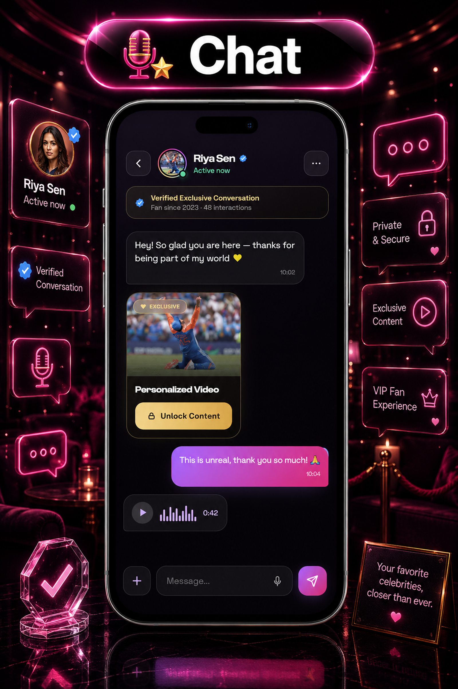 DTCameo – Celebrity & Influencer Video Messages | Flutter App with Laravel Admin Panel