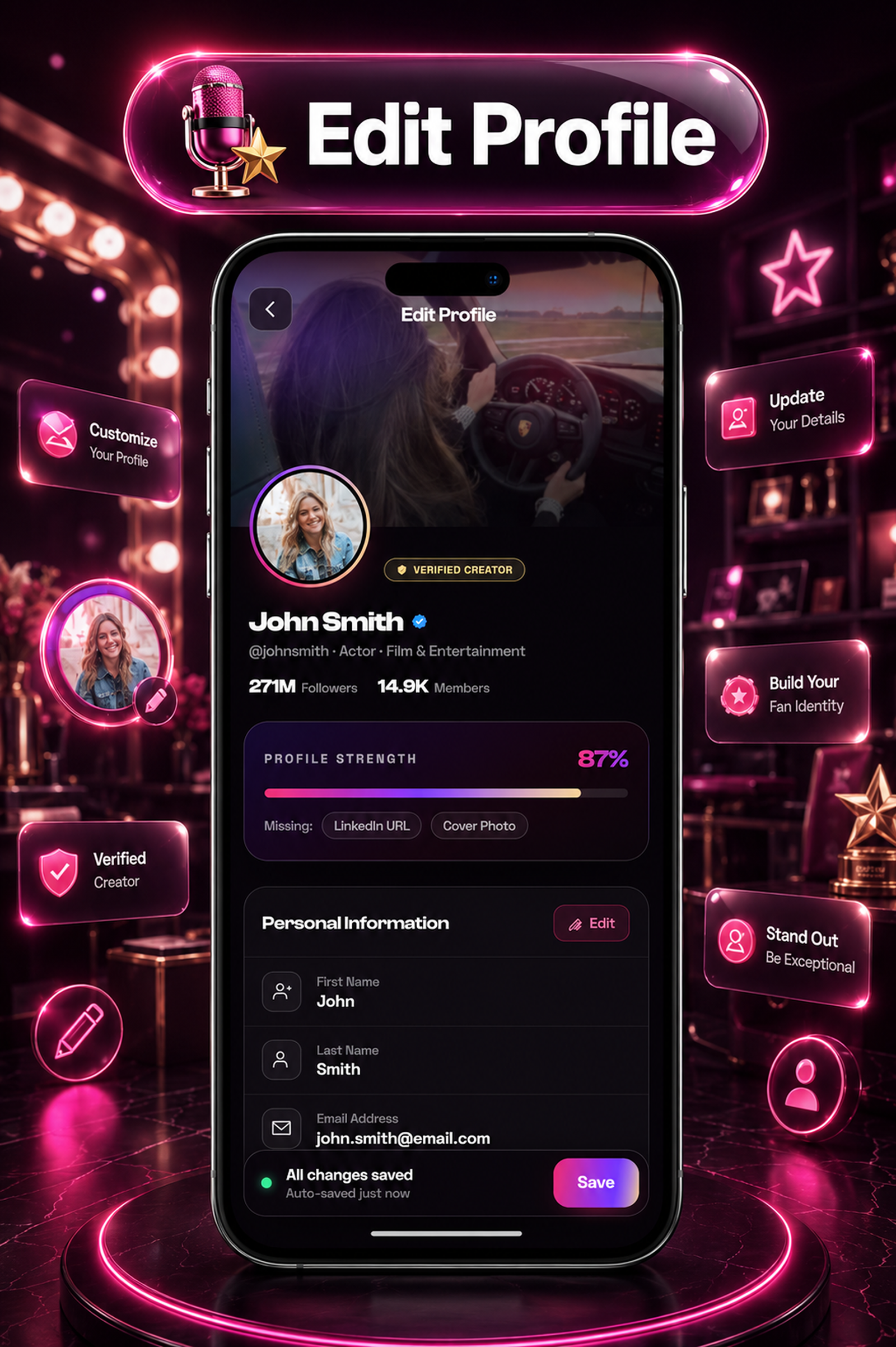 DTCameo – Celebrity & Influencer Video Messages | Flutter App with Laravel Admin Panel