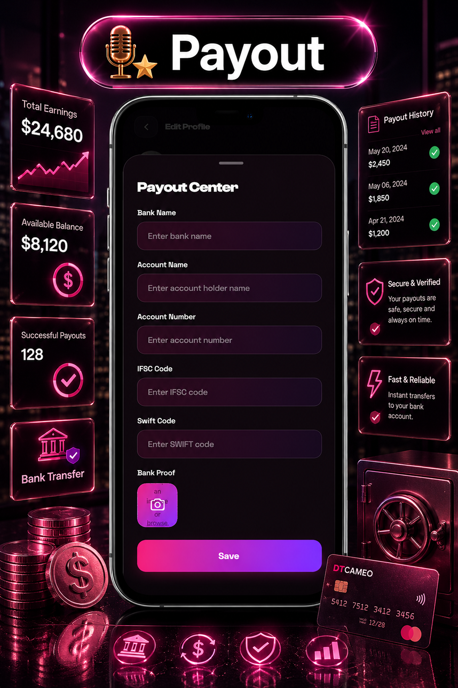 DTCameo – Celebrity & Influencer Video Messages | Flutter App with Laravel Admin Panel