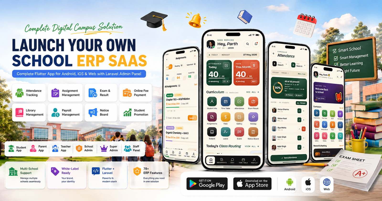 DTCampus – School & College Management System with Admin Panel | Flutter App for Android & iOS - 13