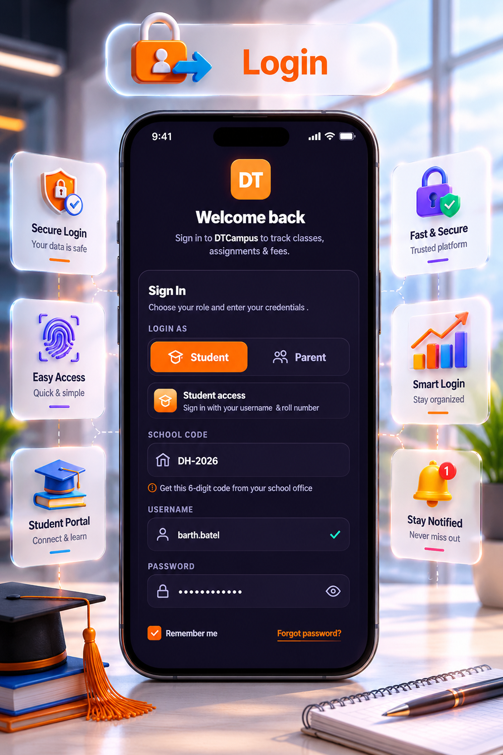 DTCampus – School & College Management System with Admin Panel | Flutter App for Android & iOS - 15