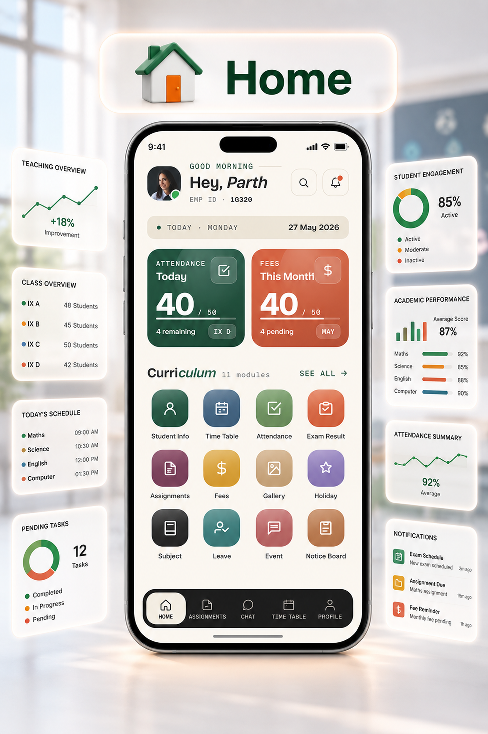 DTCampus – School & College Management System with Admin Panel | Flutter App for Android & iOS - 45