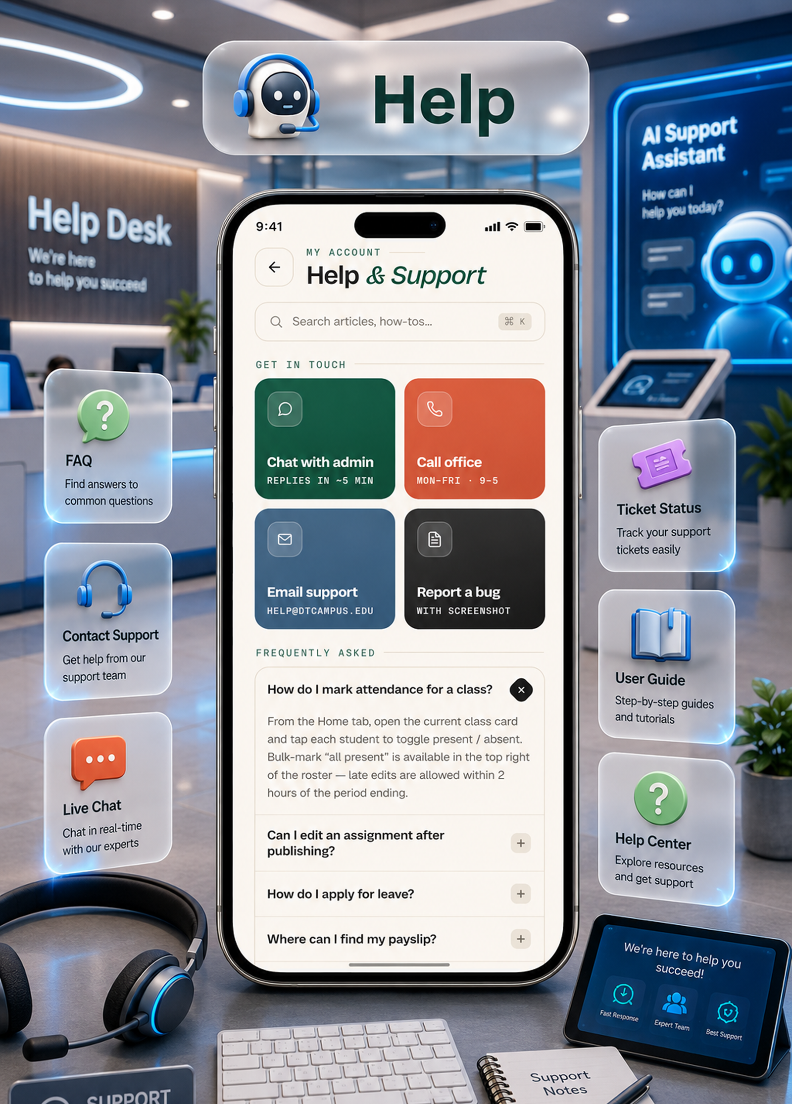 DTCampus – School & College Management System with Admin Panel | Flutter App for Android & iOS - 67