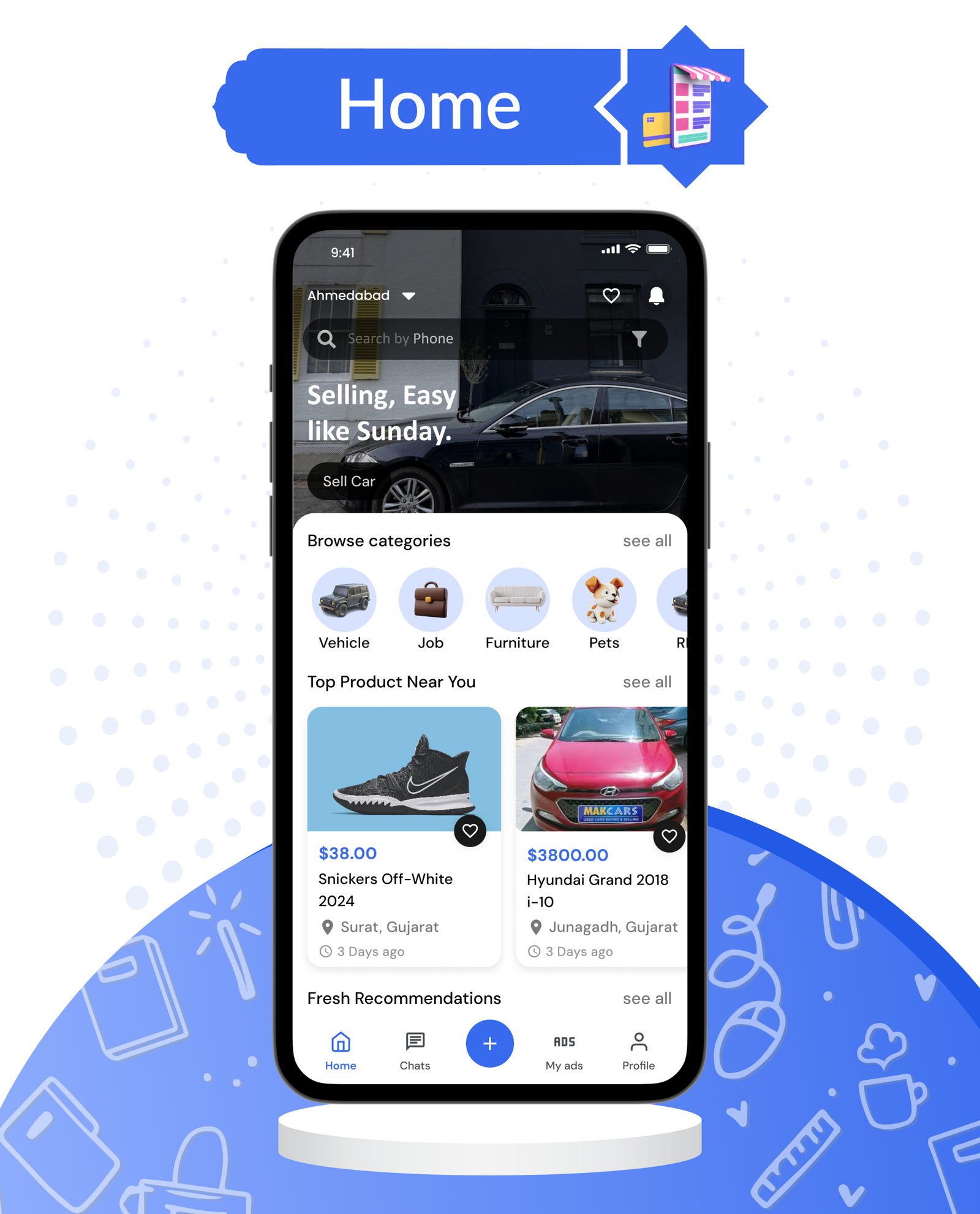 DTClassified - Classified Buy and Sell Marketplace Flutter App ( Android - ios - Web ) - Admin Panel