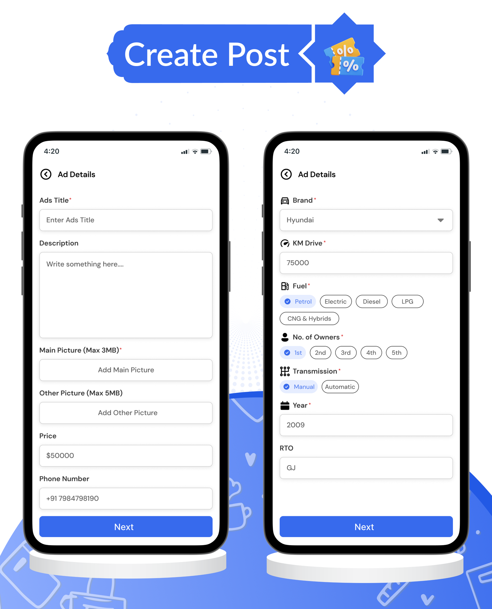 DTClassified - Classified Buy and Sell Marketplace Flutter App ( Android - ios - Web ) - Admin Panel