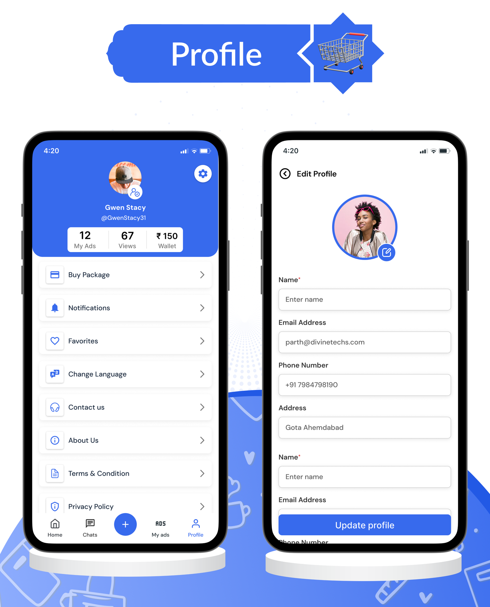 DTClassified - Classified Buy and Sell Marketplace Flutter App ( Android - ios - Web ) - Admin Panel