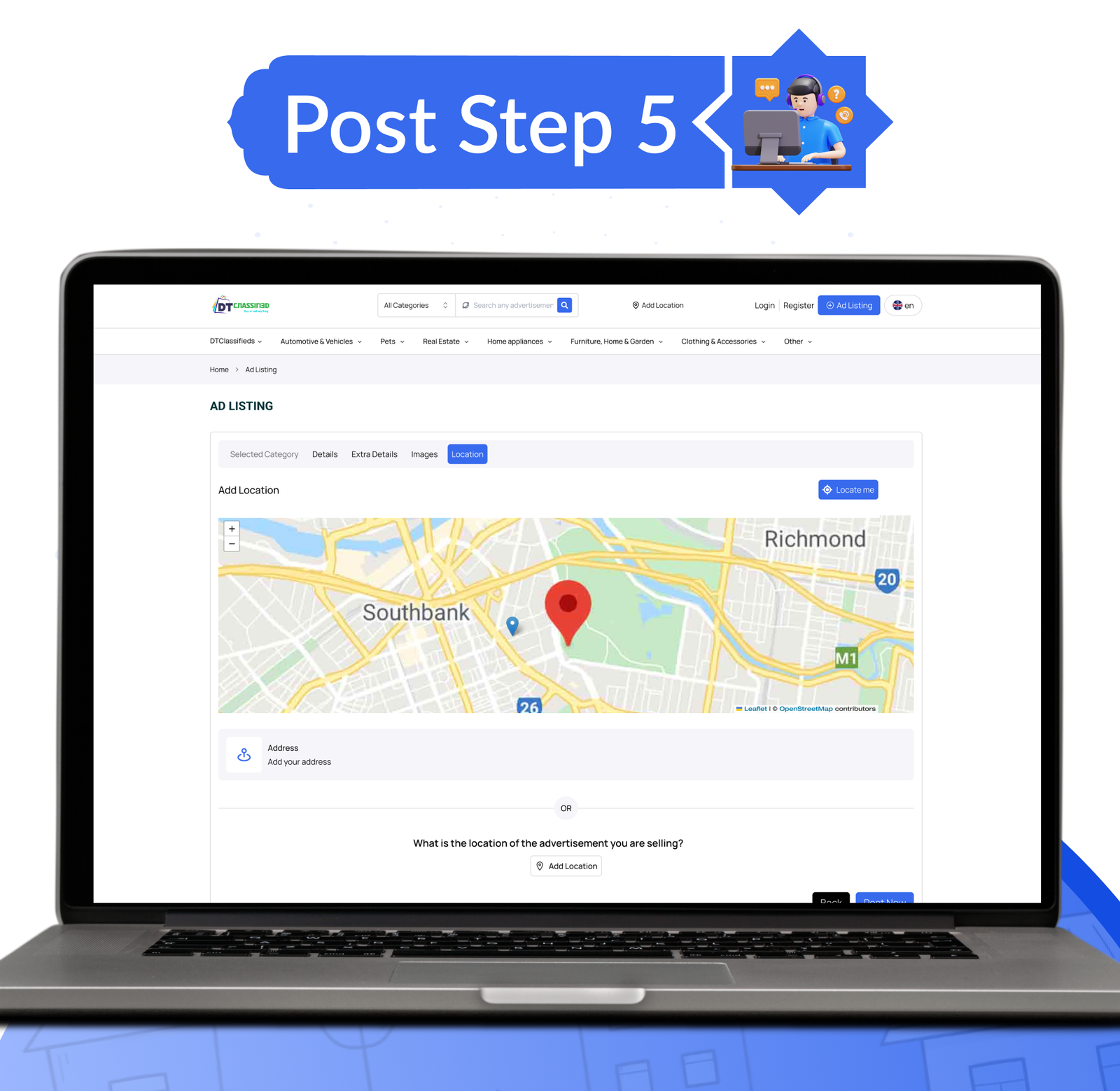 DTClassified - Classified Buy and Sell Marketplace Flutter App ( Android - ios - Web ) - Admin Panel