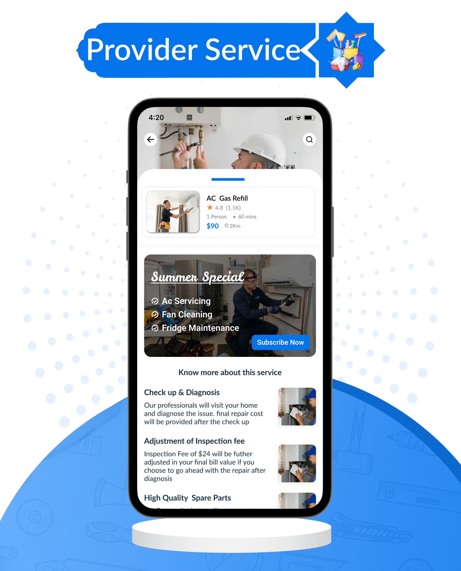 DTDemand - Multi-Vendor On-Demand Handyman & Home Services App | Flutter App + Laravel Admin Panel
