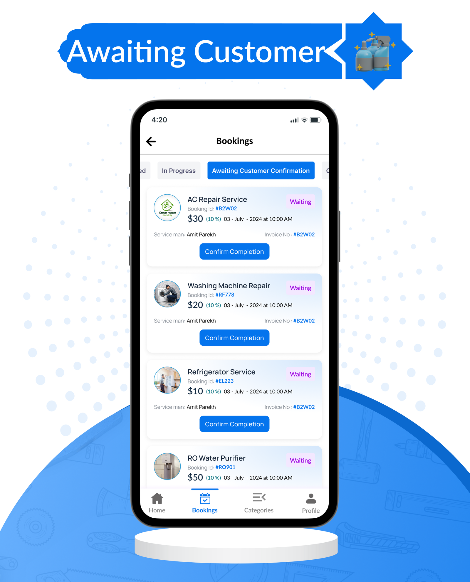 DTDemand - Multi-Vendor On-Demand Handyman & Home Services App | Flutter App + Laravel Admin Panel