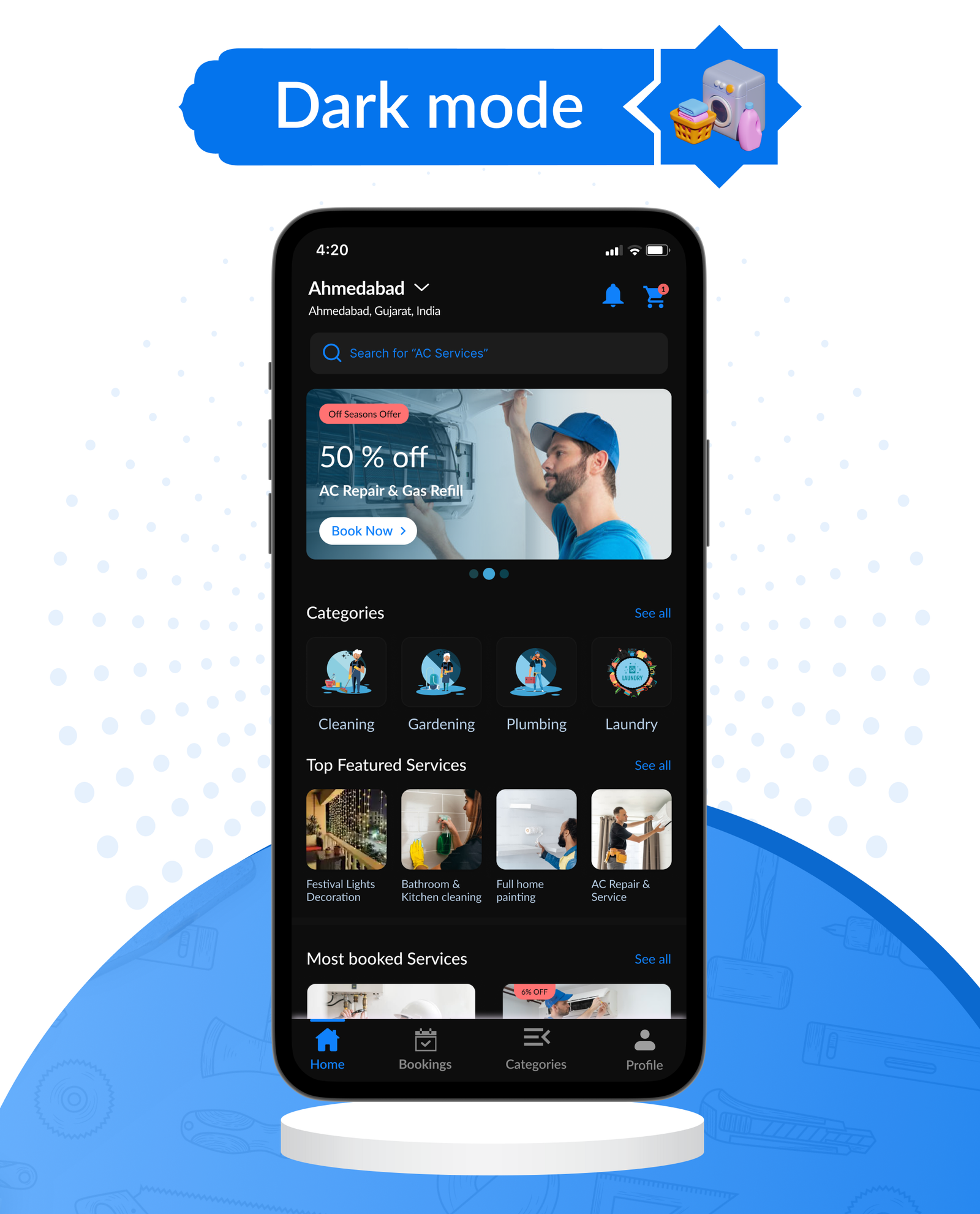DTDemand - Multi-Vendor On-Demand Handyman & Home Services App | Flutter App + Laravel Admin Panel