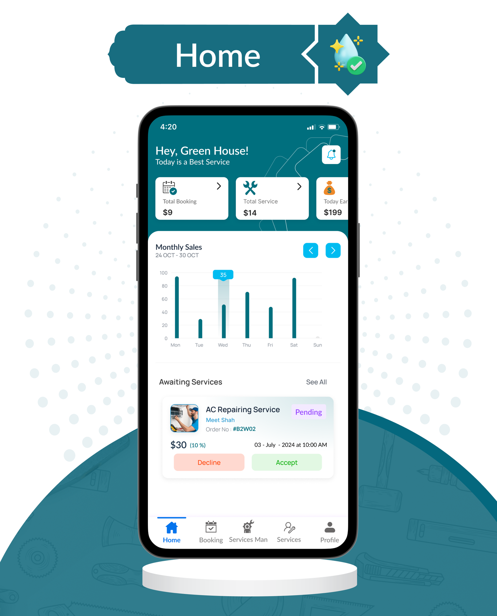 DTDemand - Multi-Vendor On-Demand Handyman & Home Services App | Flutter App + Laravel Admin Panel