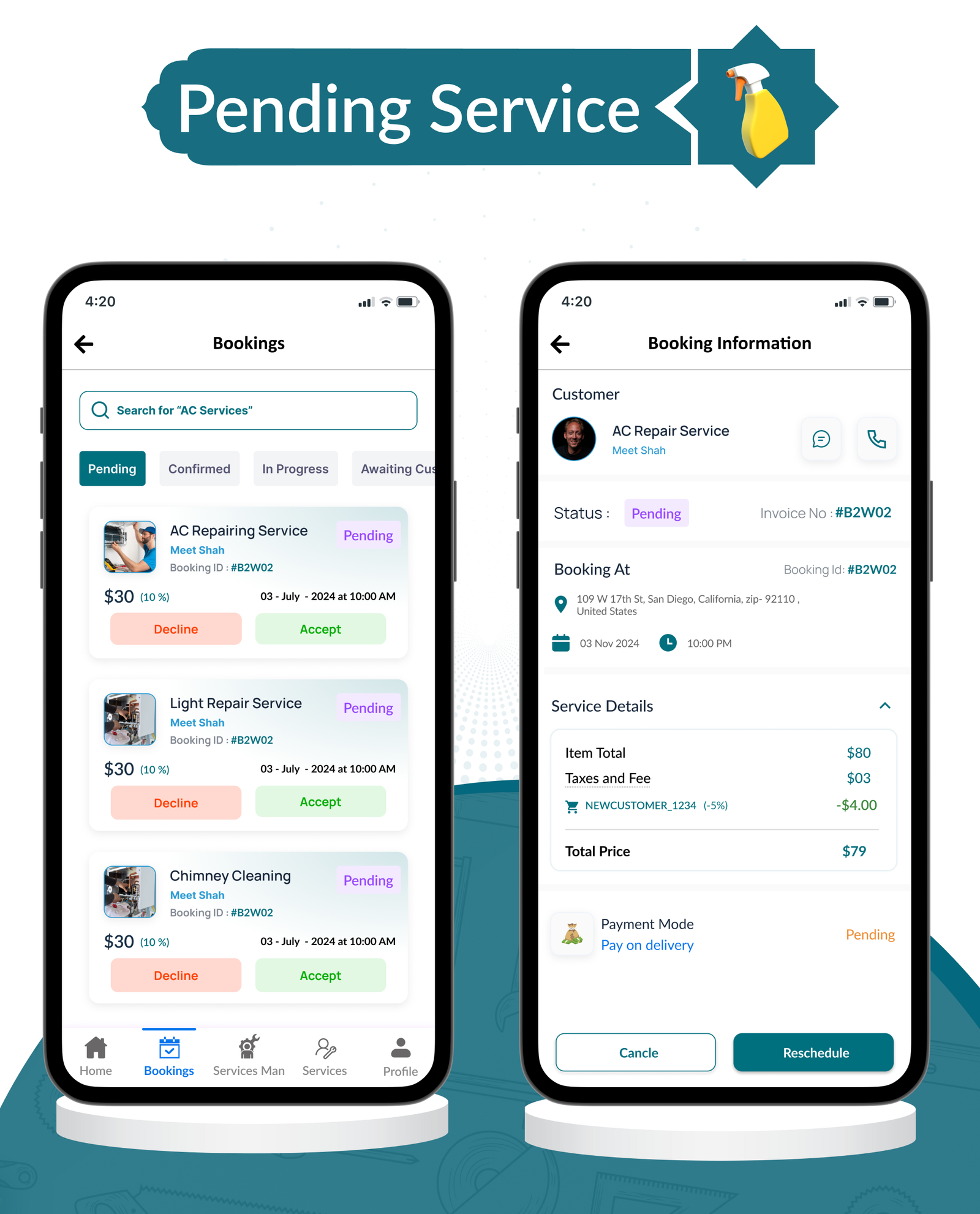 DTDemand - Multi-Vendor On-Demand Handyman & Home Services App | Flutter App + Laravel Admin Panel