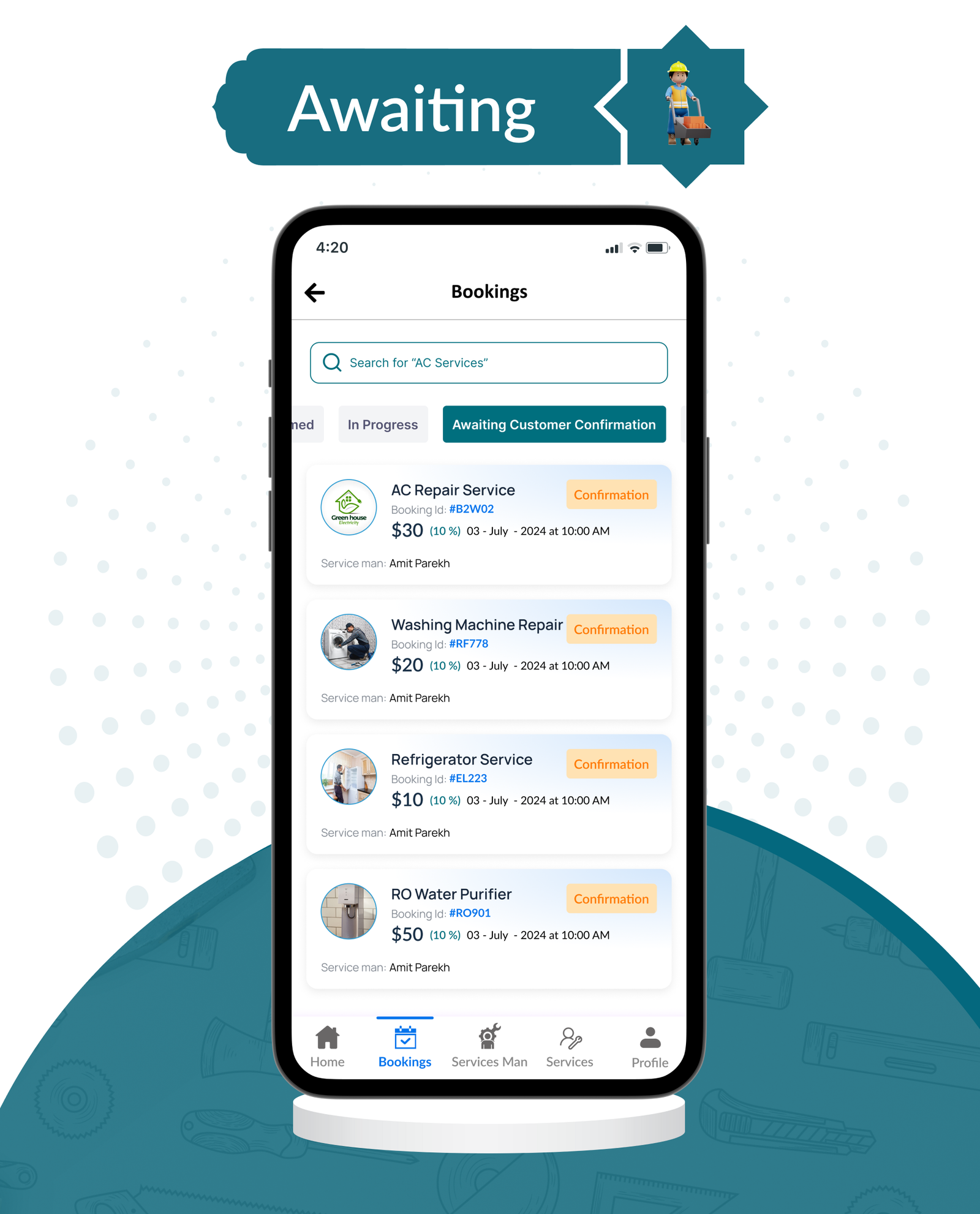DTDemand - Multi-Vendor On-Demand Handyman & Home Services App | Flutter App + Laravel Admin Panel