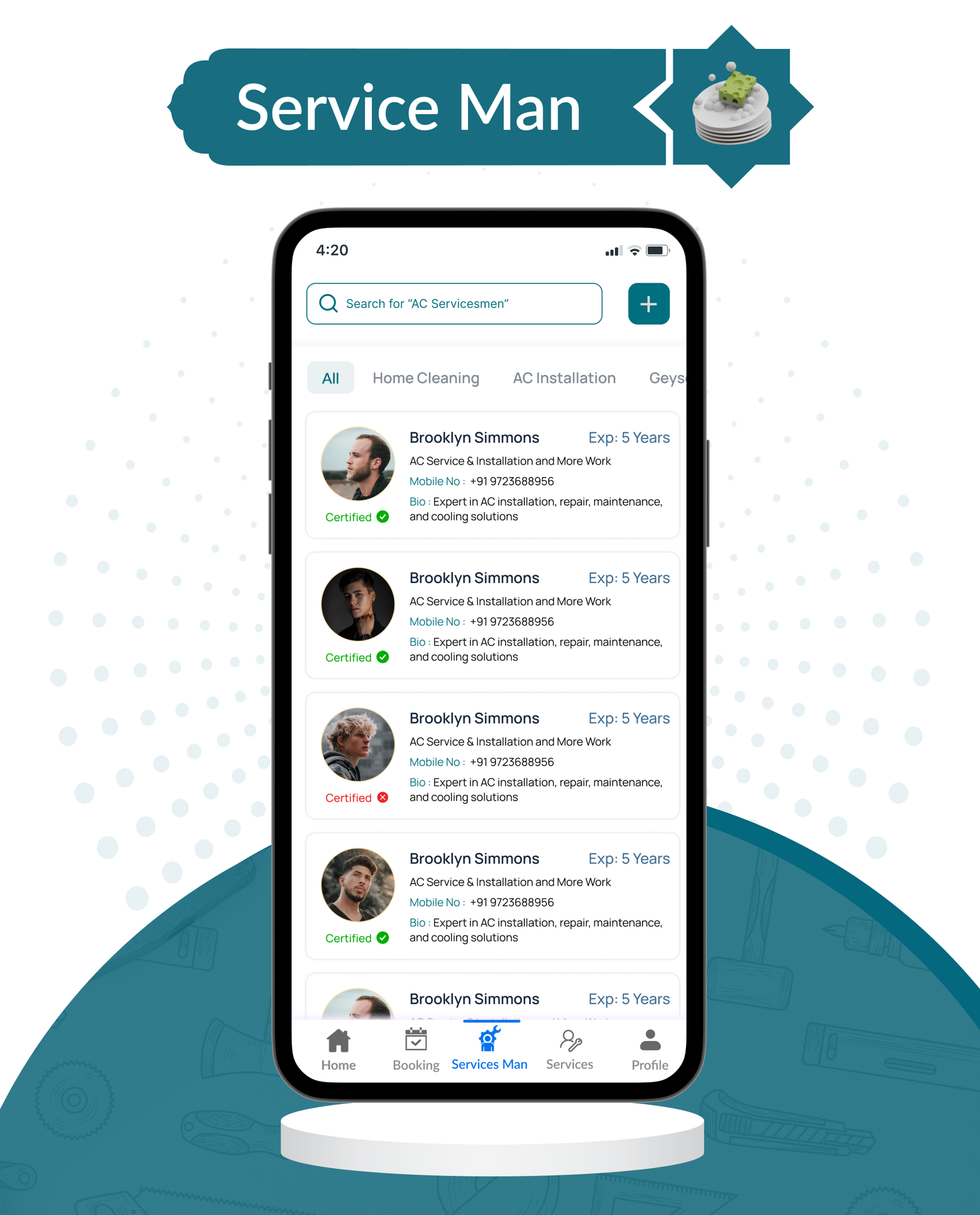 DTDemand - Multi-Vendor On-Demand Handyman & Home Services App | Flutter App + Laravel Admin Panel