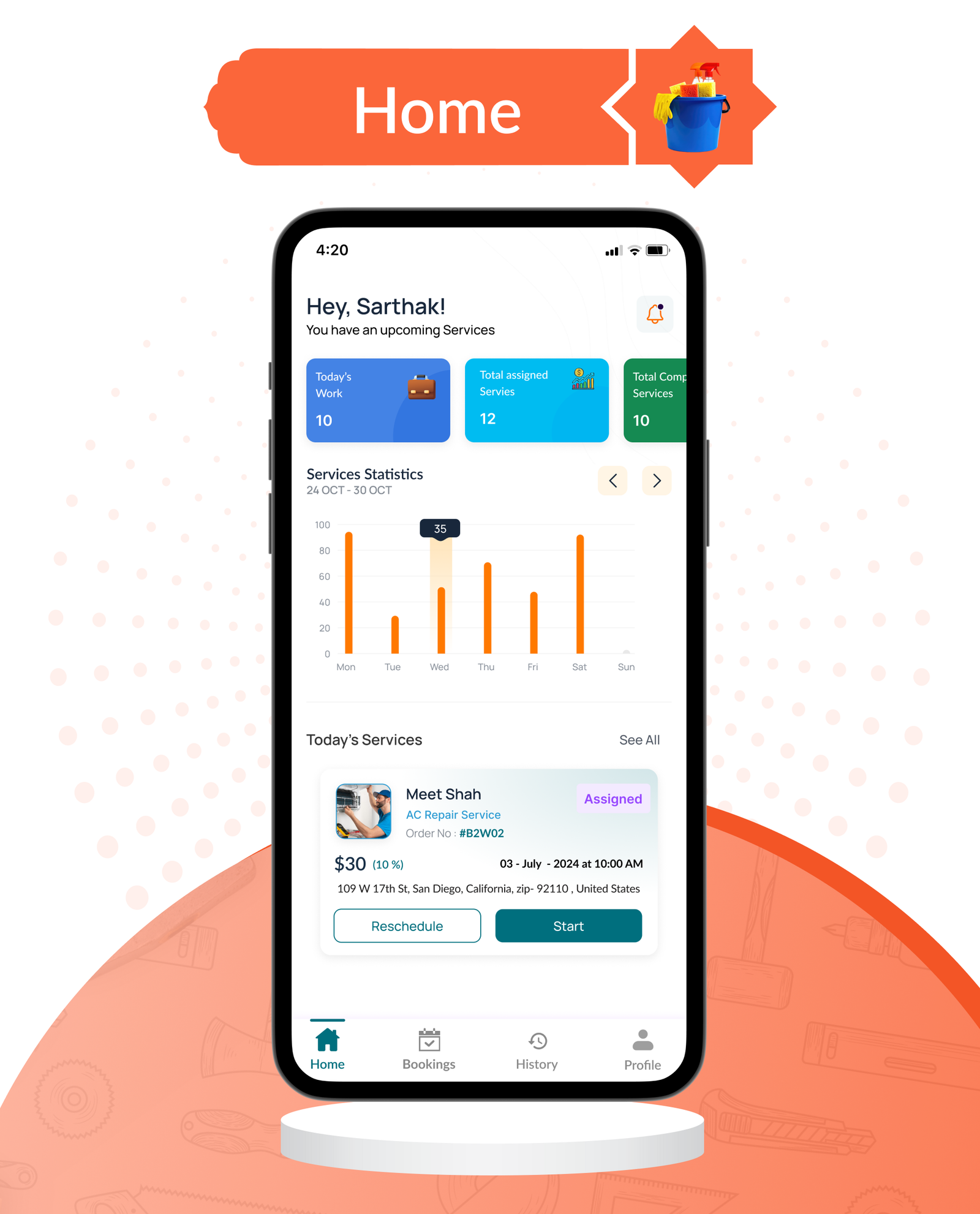 DTDemand - Multi-Vendor On-Demand Handyman & Home Services App | Flutter App + Laravel Admin Panel