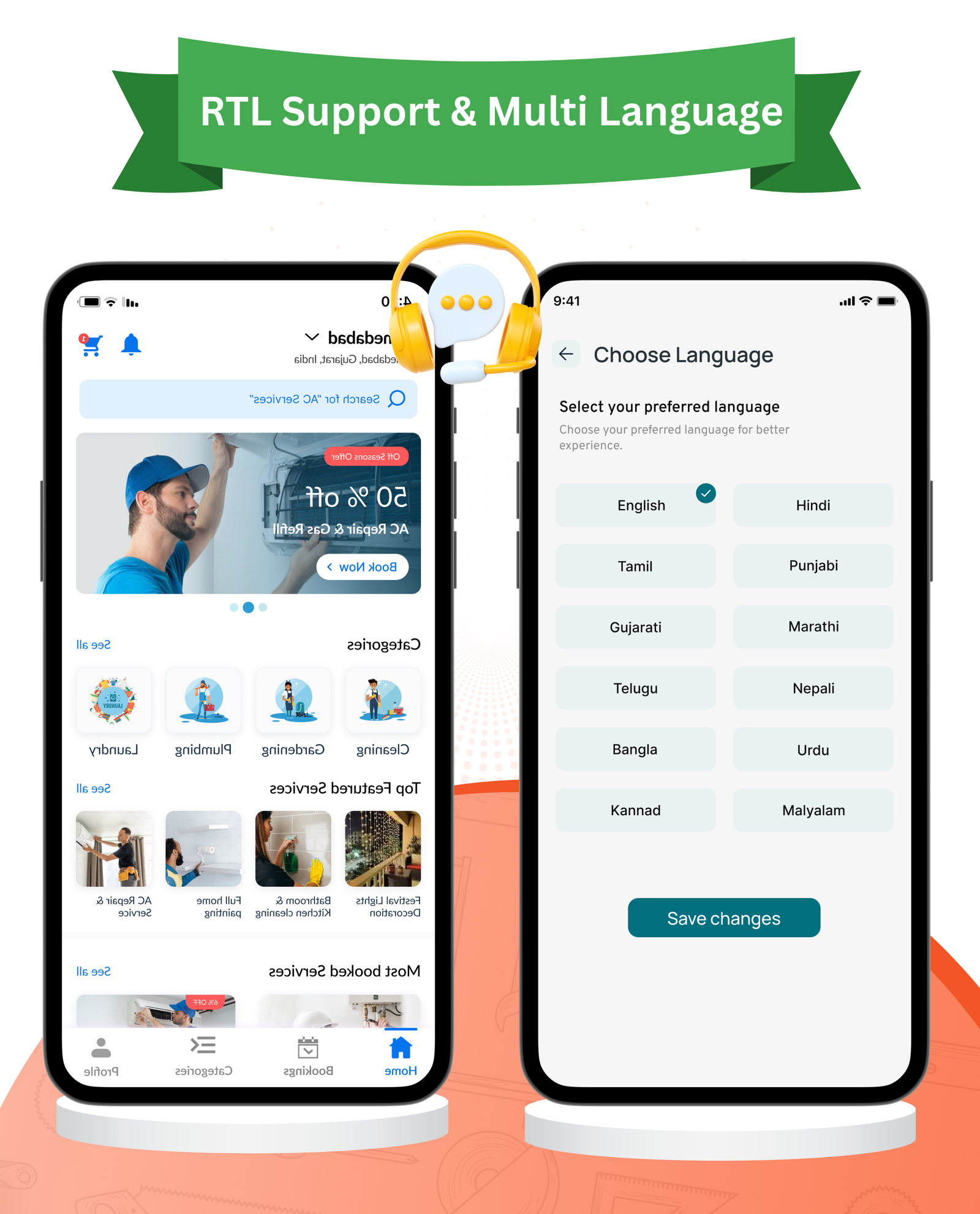 DTDemand - Multi-Vendor On-Demand Handyman & Home Services App | Flutter App + Laravel Admin Panel