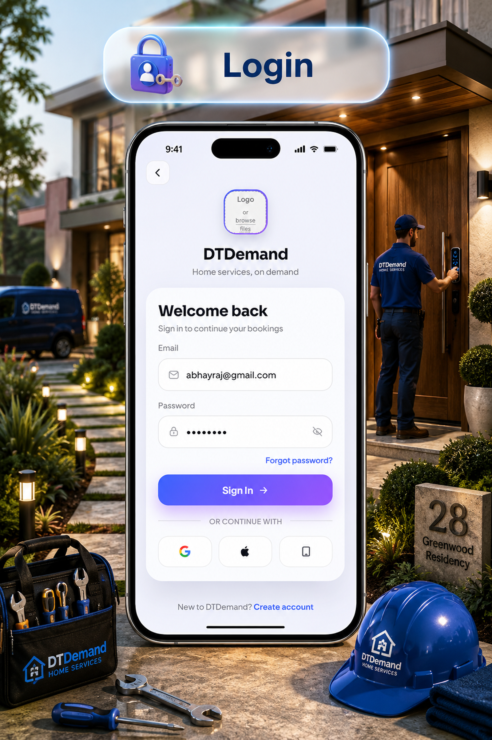 DTDemand - Multi Vendor Home Services & Handyman Booking App | Flutter + Laravel + Next.js Website