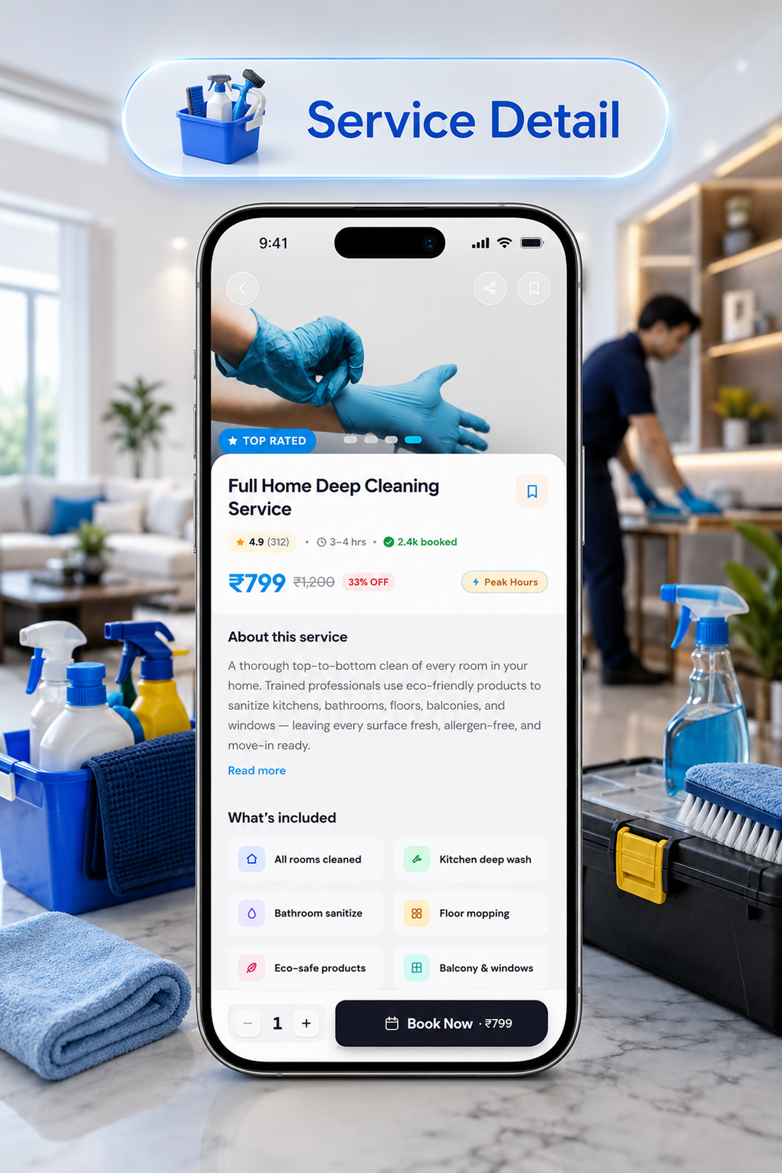 DTDemand - Multi Vendor Home Services & Handyman Booking App | Flutter + Laravel + Next.js Website