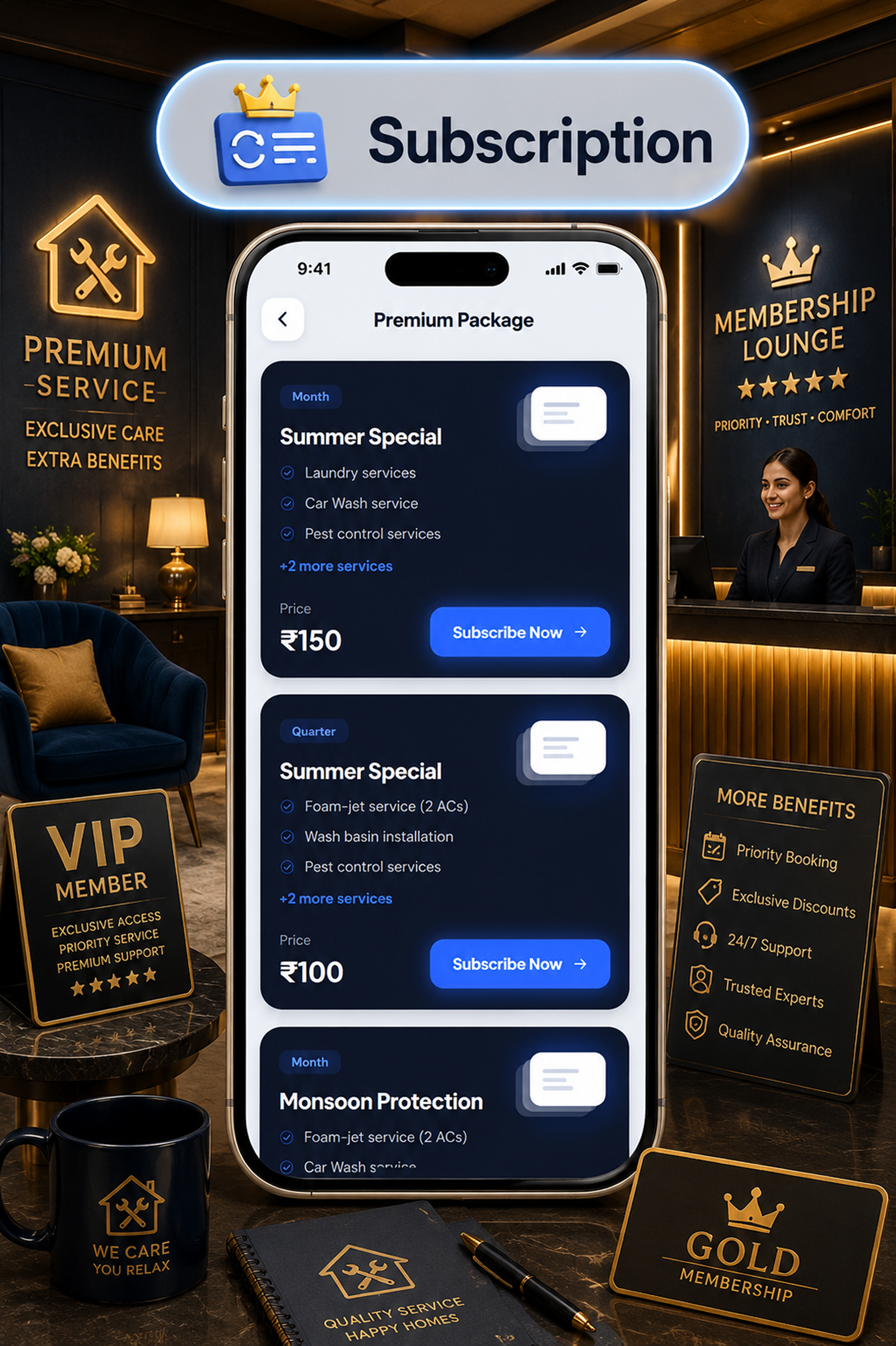 DTDemand - Multi Vendor Home Services & Handyman Booking App | Flutter + Laravel + Next.js Website