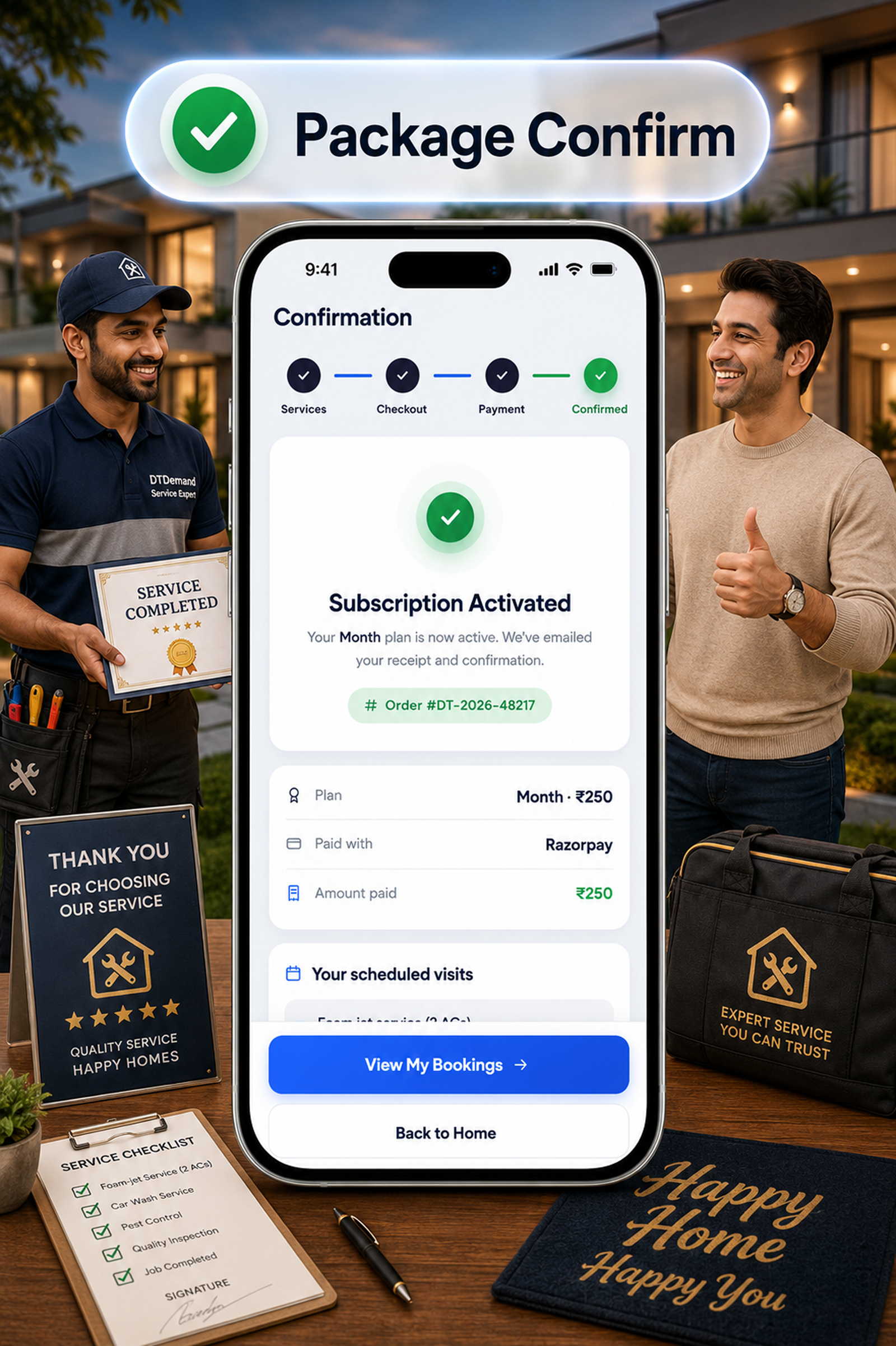 DTDemand - Multi Vendor Home Services & Handyman Booking App | Flutter + Laravel + Next.js Website