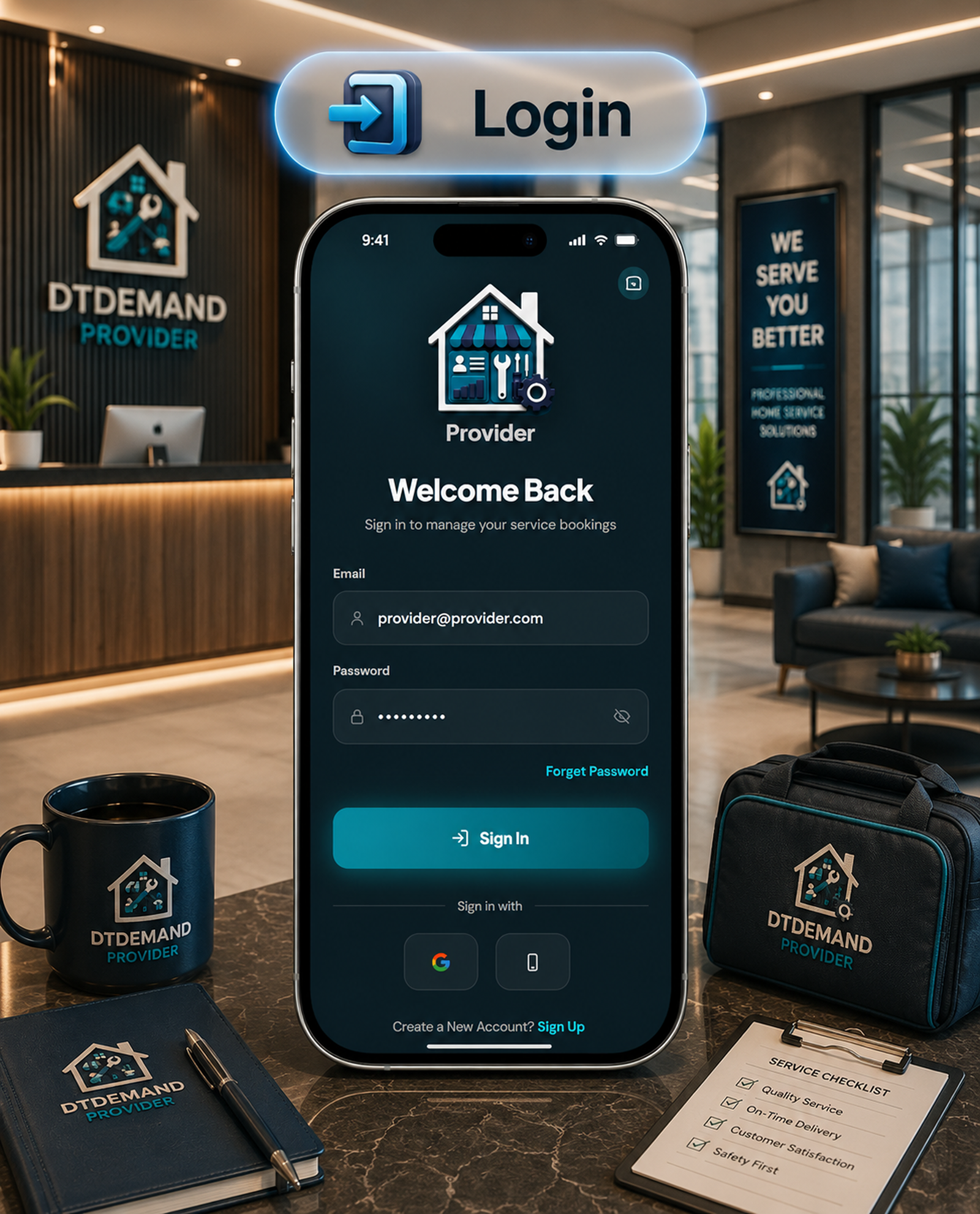 DTDemand - Multi Vendor Home Services & Handyman Booking App | Flutter + Laravel + Next.js Website