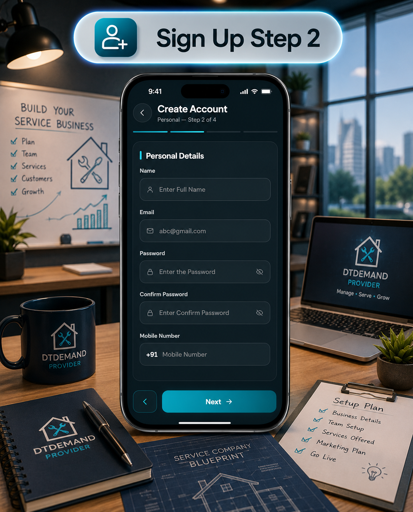 DTDemand - Multi Vendor Home Services & Handyman Booking App | Flutter + Laravel + Next.js Website
