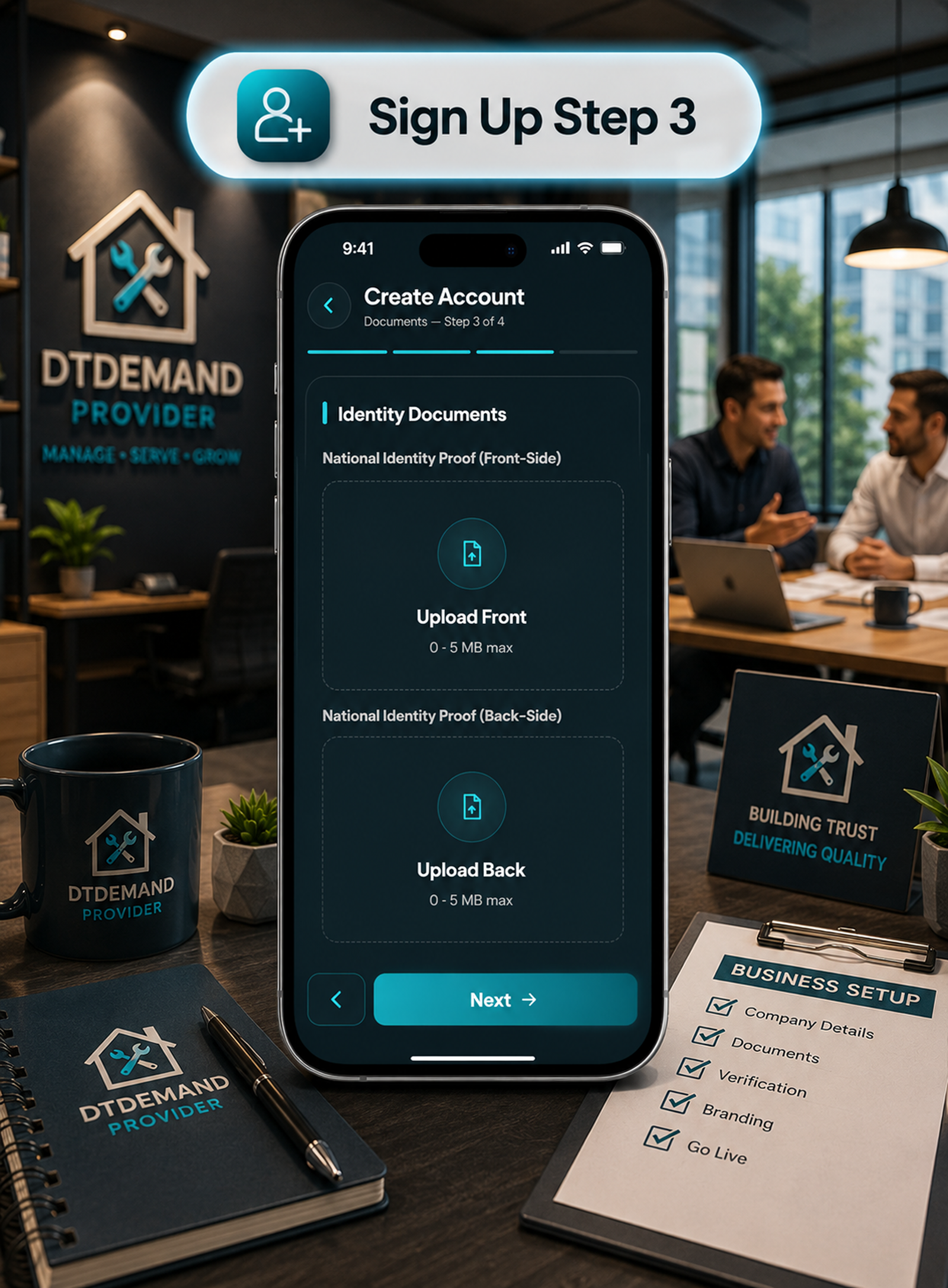 DTDemand - Multi Vendor Home Services & Handyman Booking App | Flutter + Laravel + Next.js Website