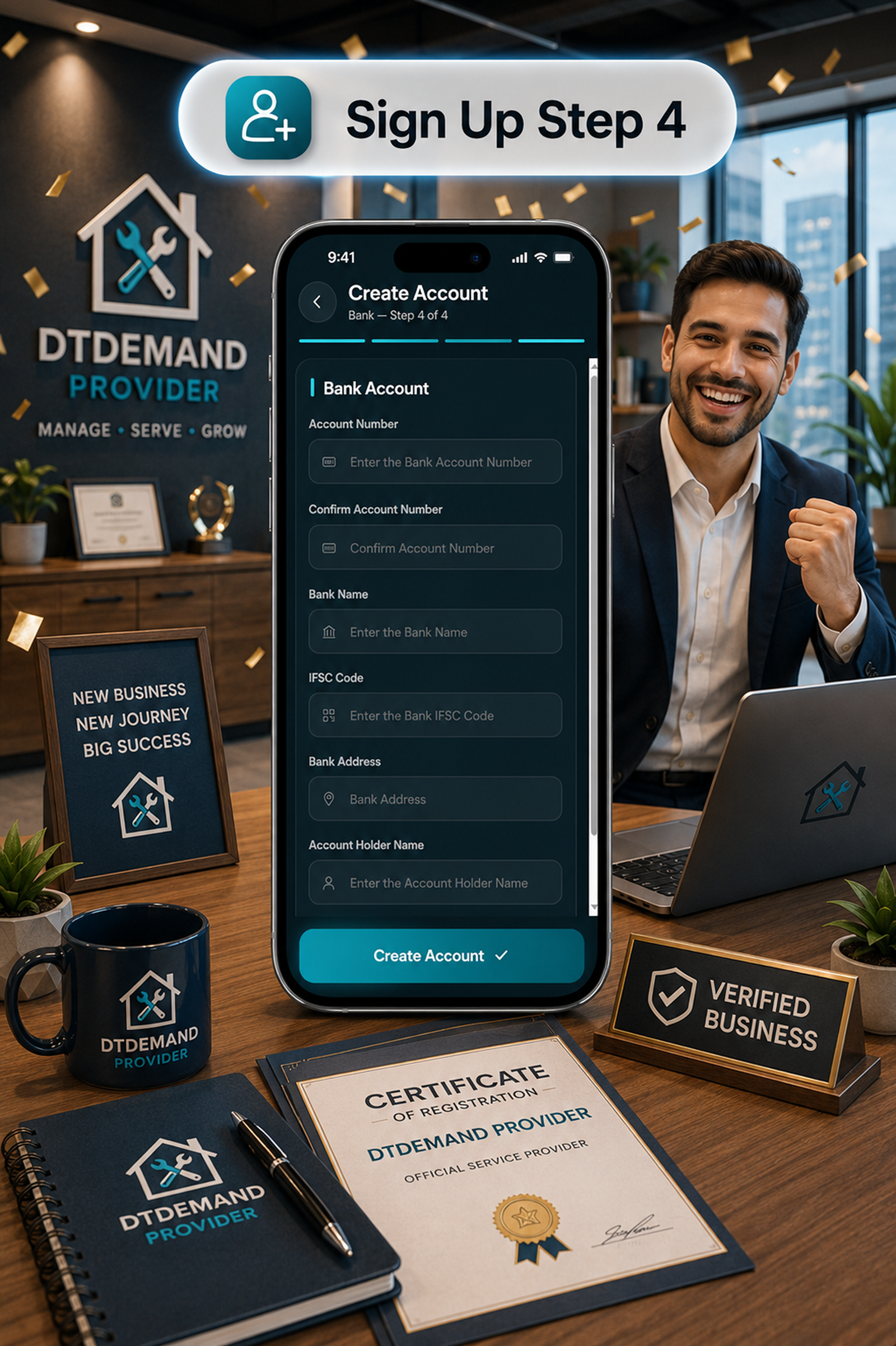 DTDemand - Multi Vendor Home Services & Handyman Booking App | Flutter + Laravel + Next.js Website