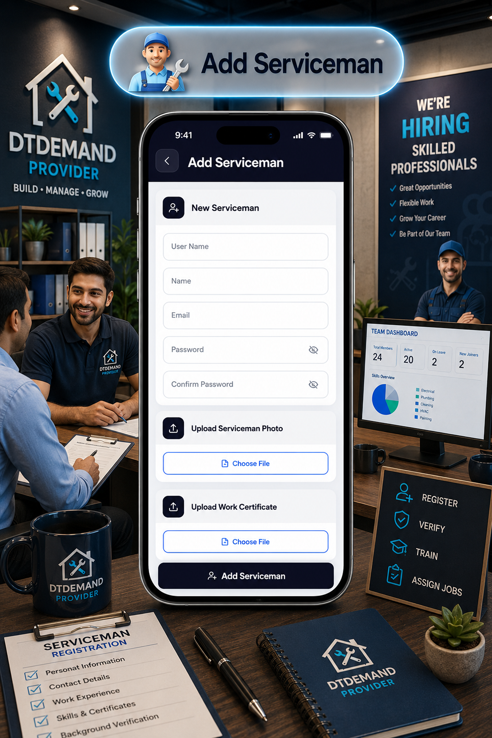 DTDemand - Multi Vendor Home Services & Handyman Booking App | Flutter + Laravel + Next.js Website