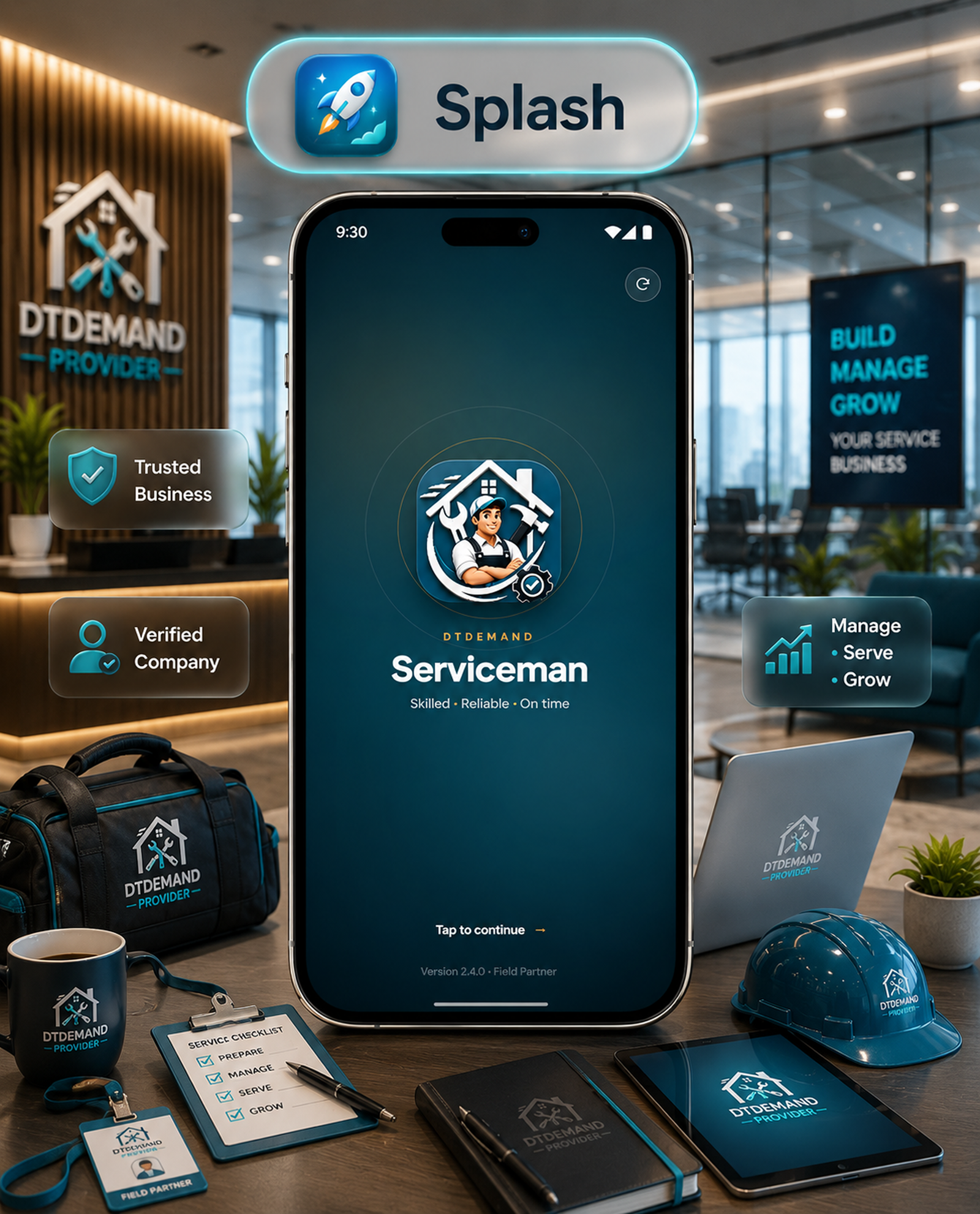DTDemand - Multi Vendor Home Services & Handyman Booking App | Flutter + Laravel + Next.js Website