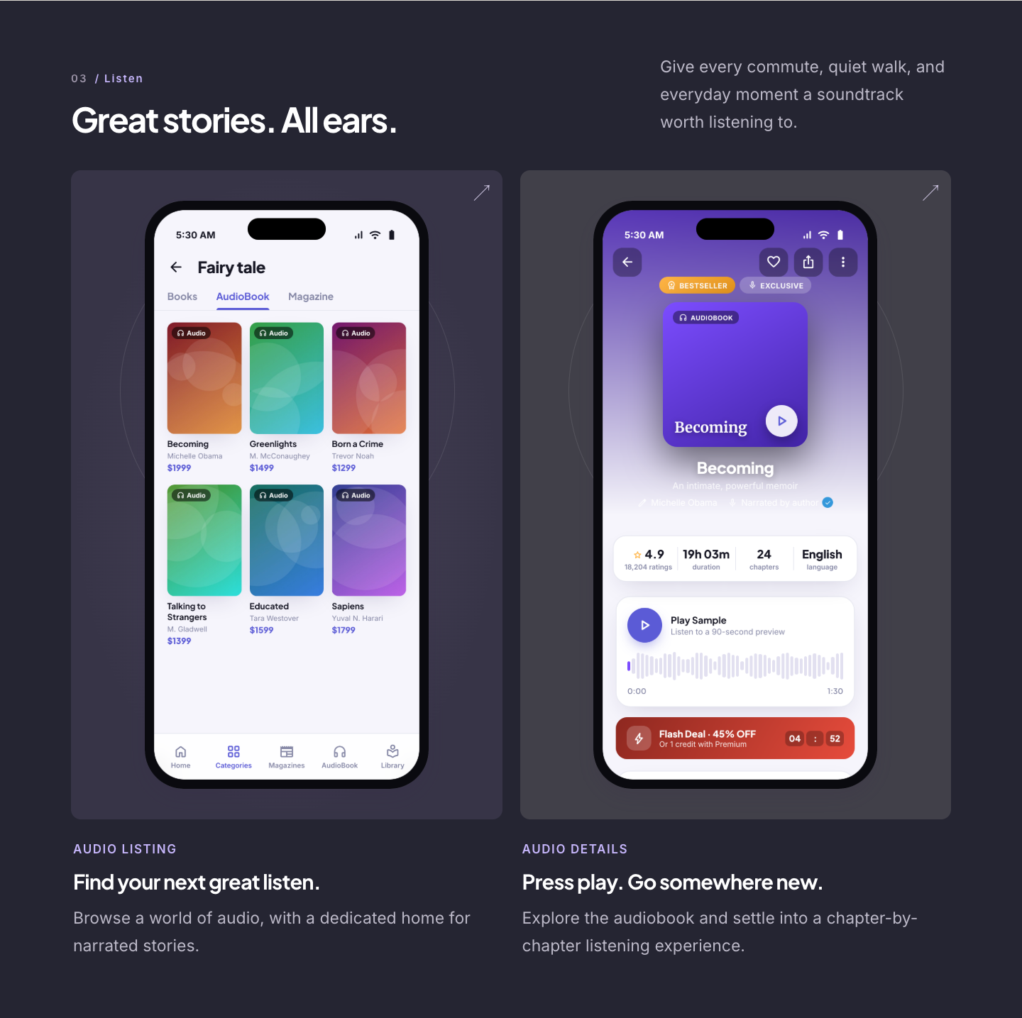DTEBook – Multivendor eBook & Audiobook Flutter App with Admin & Author Panel for Android, iOS & Web - 15