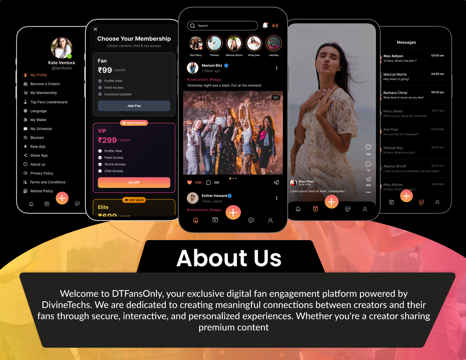 DTFansOnly - Paid Content Creators Flutter App - Android - iOS - Web - OnlyFans & Patreon Style App - 11