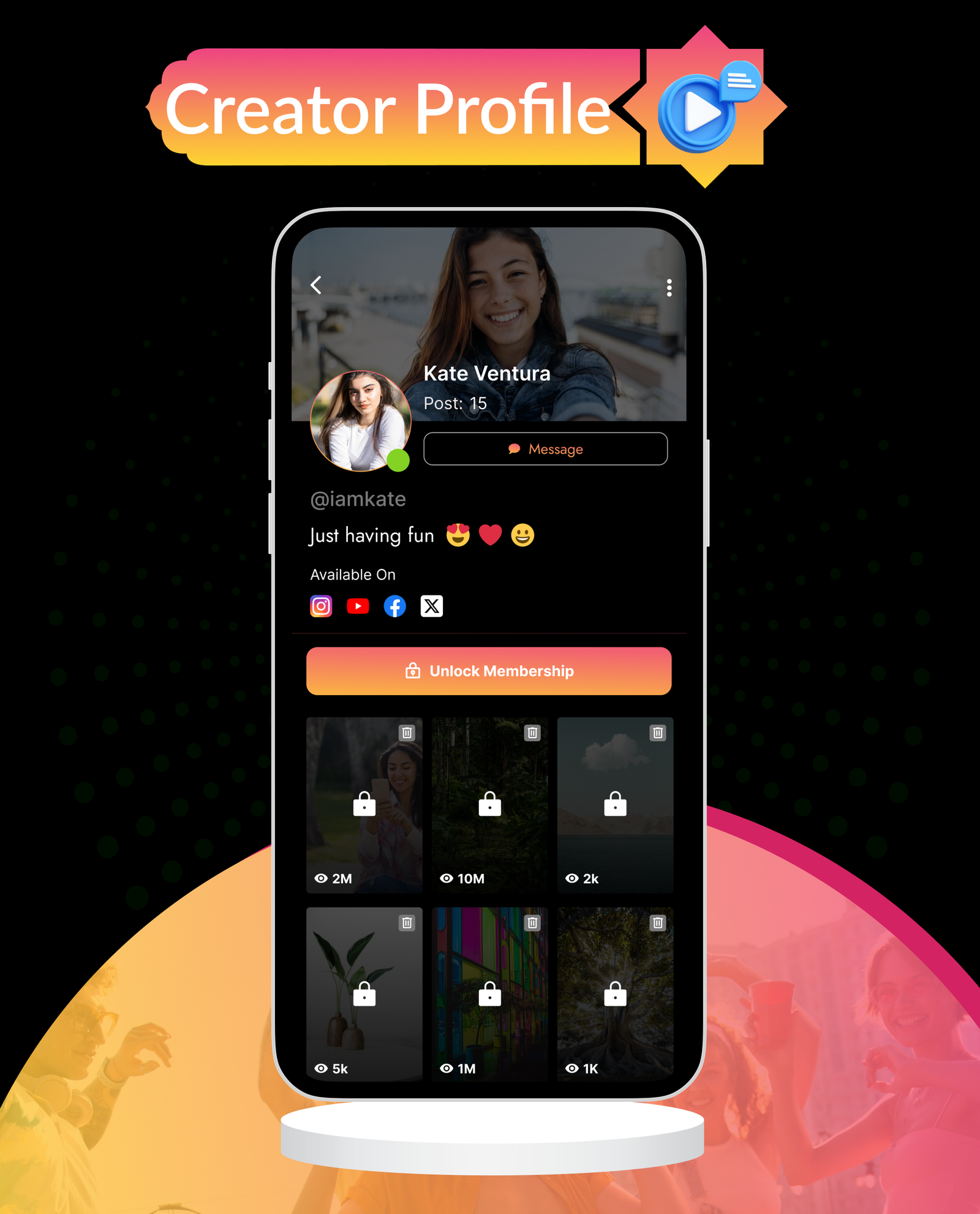 DTFansOnly - Paid Content Creators Flutter App - Android - iOS - Web - OnlyFans & Patreon Style App - 20