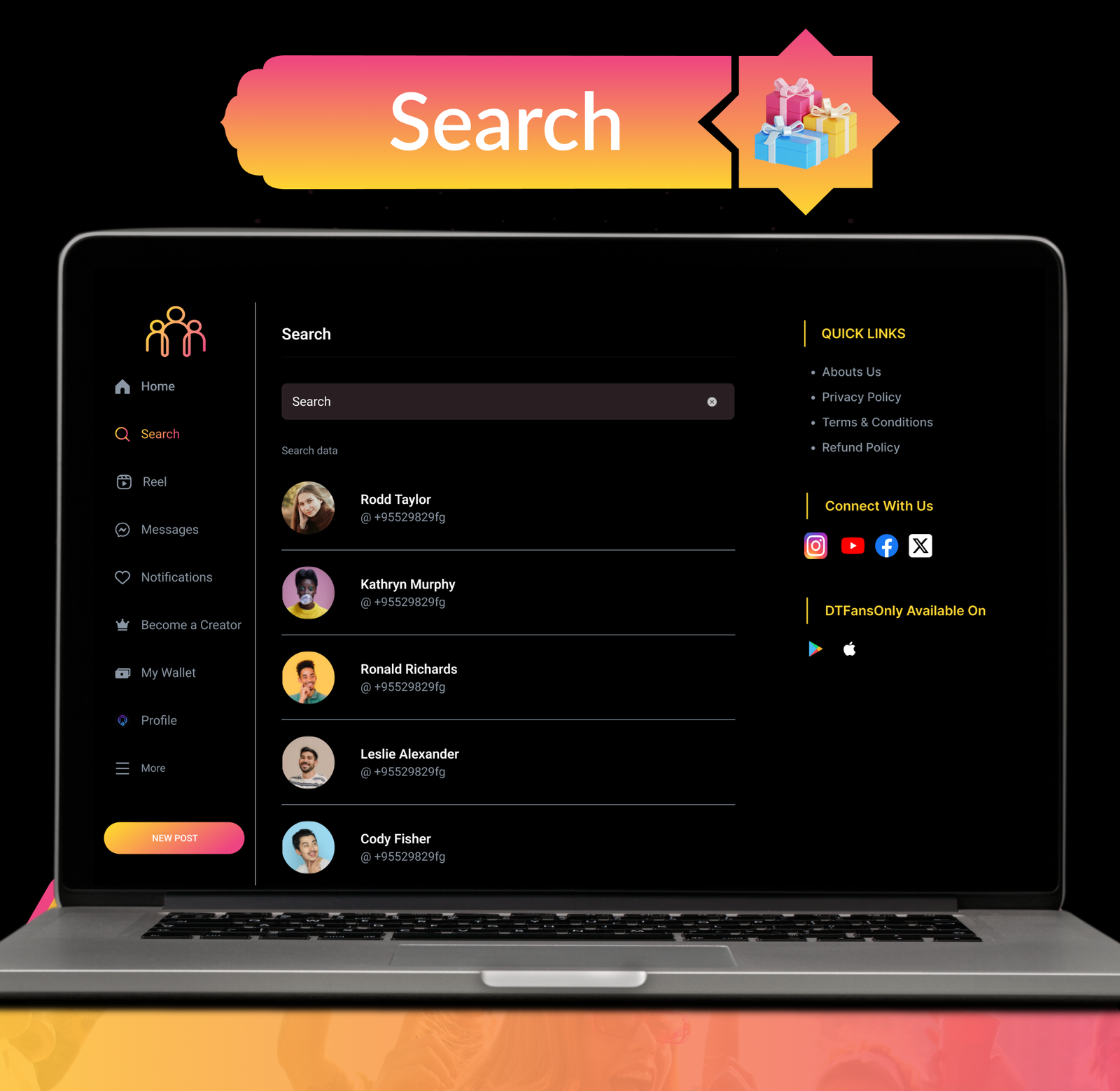 DTFansOnly - Paid Content Creators Flutter App - Android - iOS - Web - OnlyFans & Patreon Style App - 47